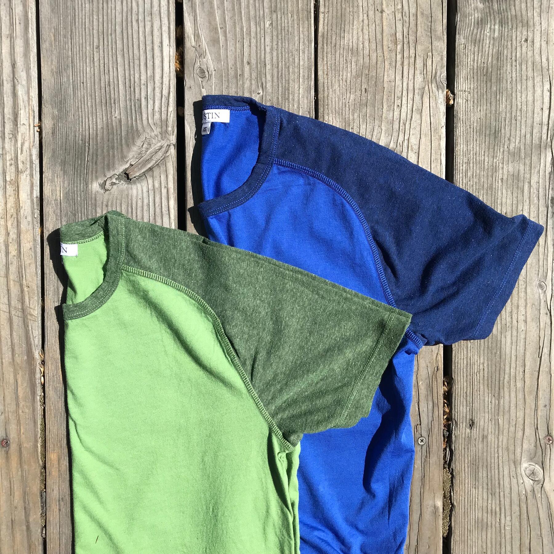 gustin raglan t-shirt 2pk (fern green, royal blue)