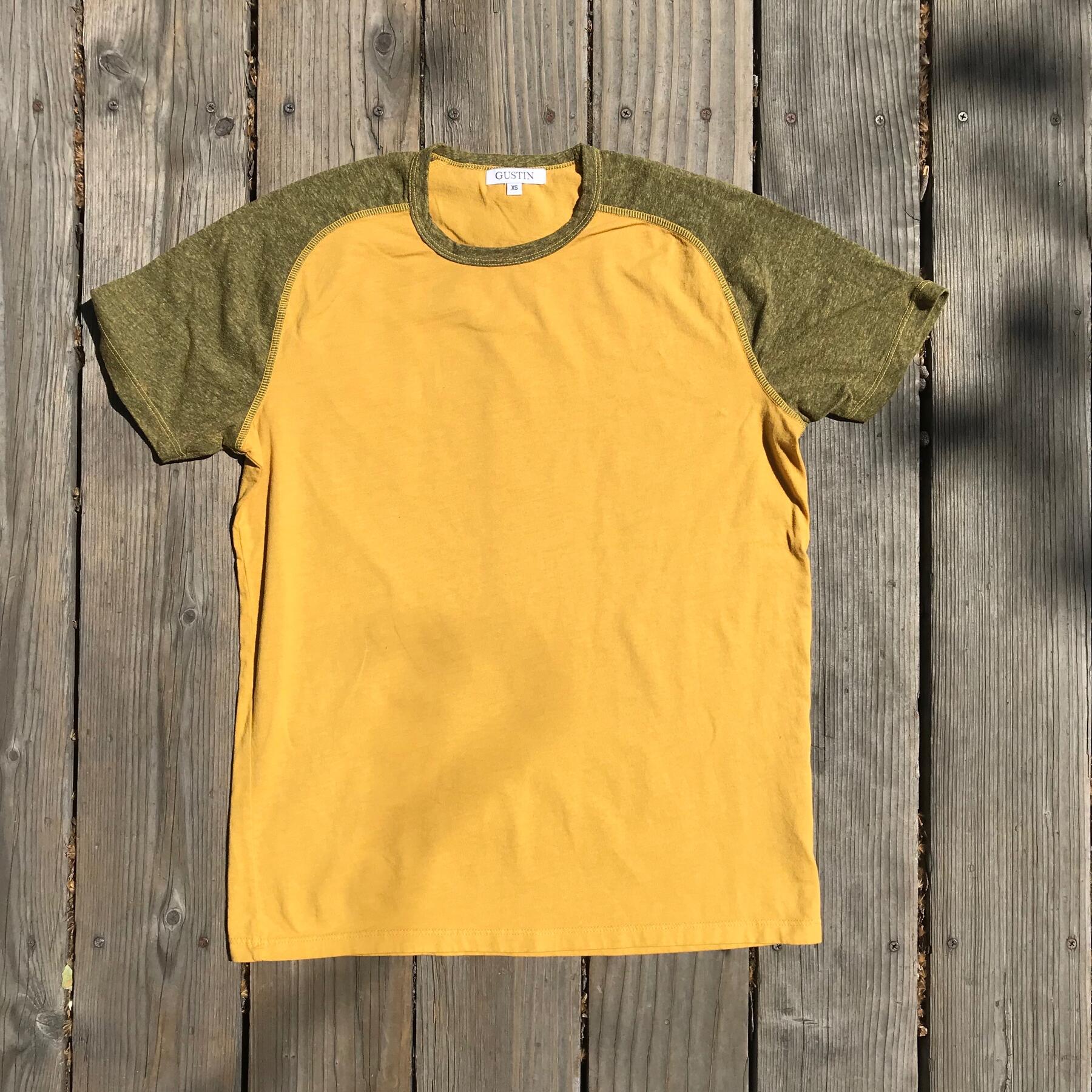 gustin raglan t-shirt 2pk (crimson, gold)