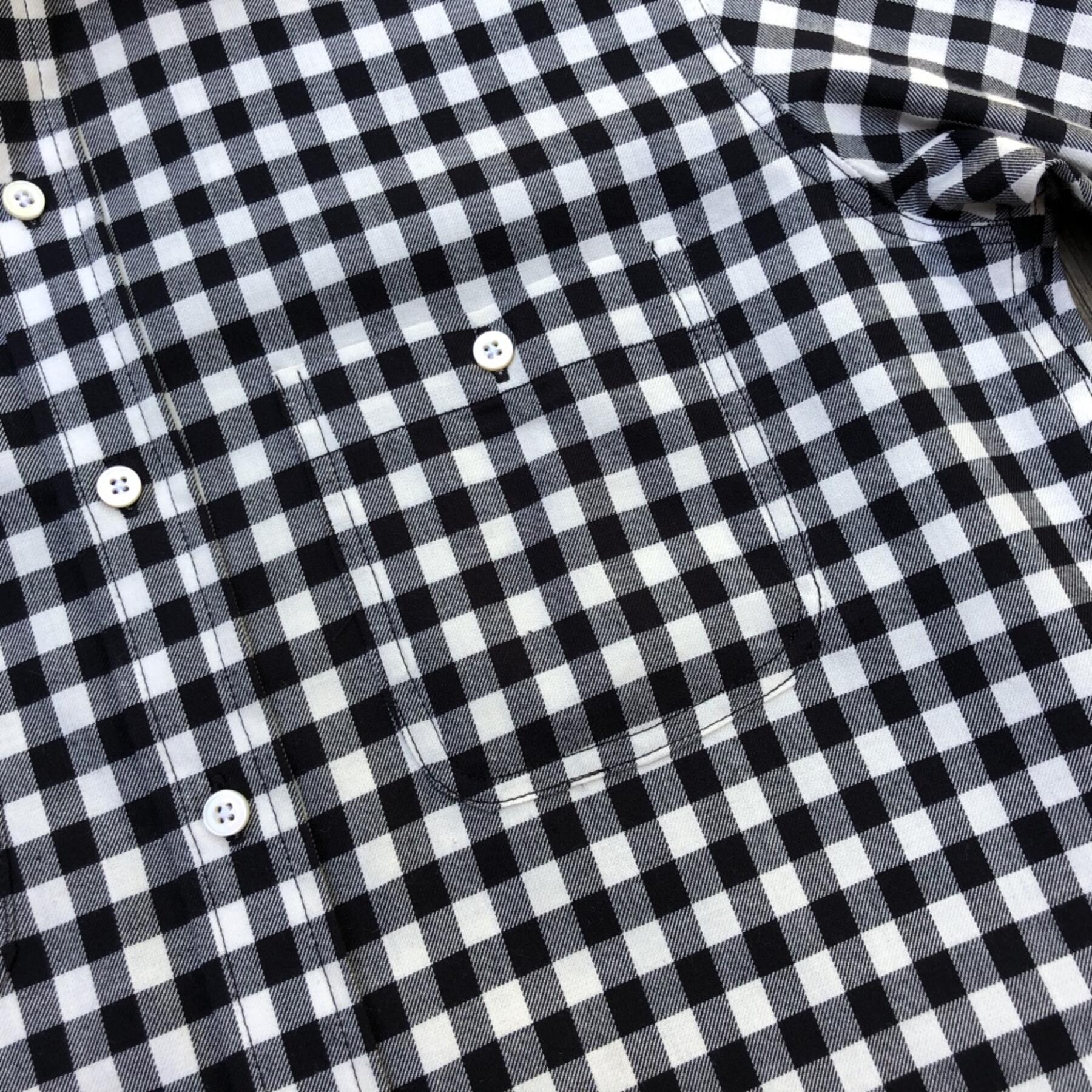 gustin #100 black check flannel