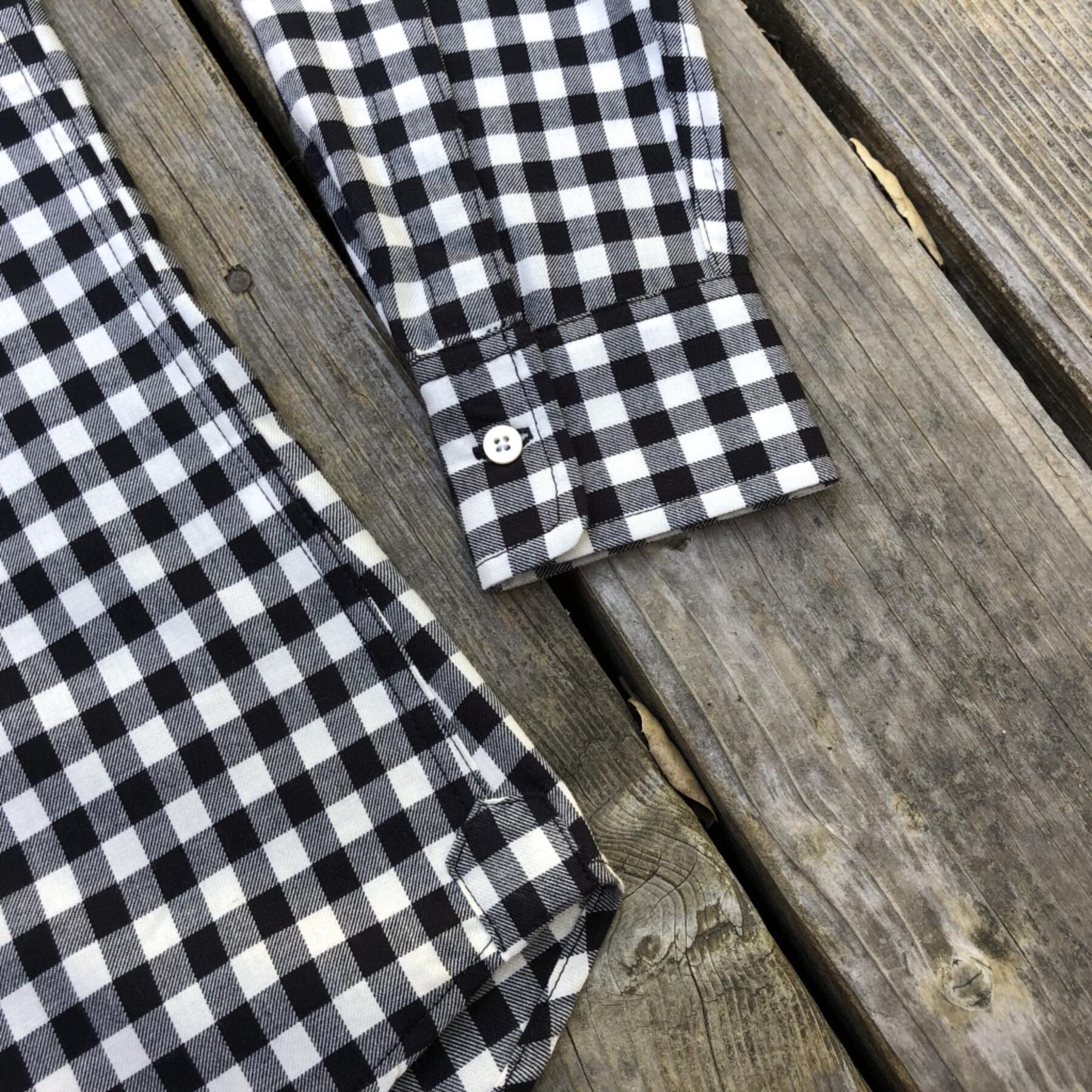 gustin #100 black check flannel