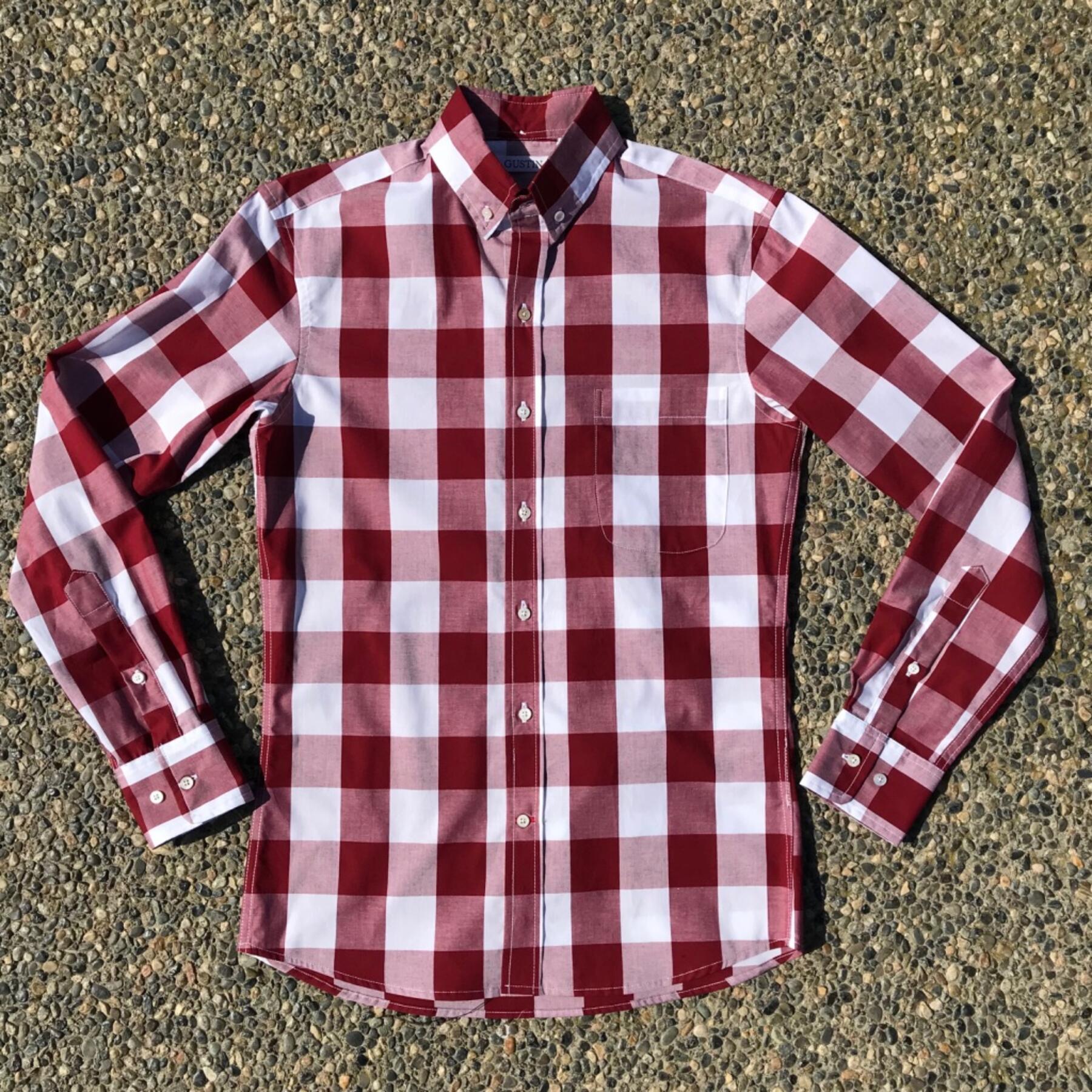 gustin #178 crimson buffalo check