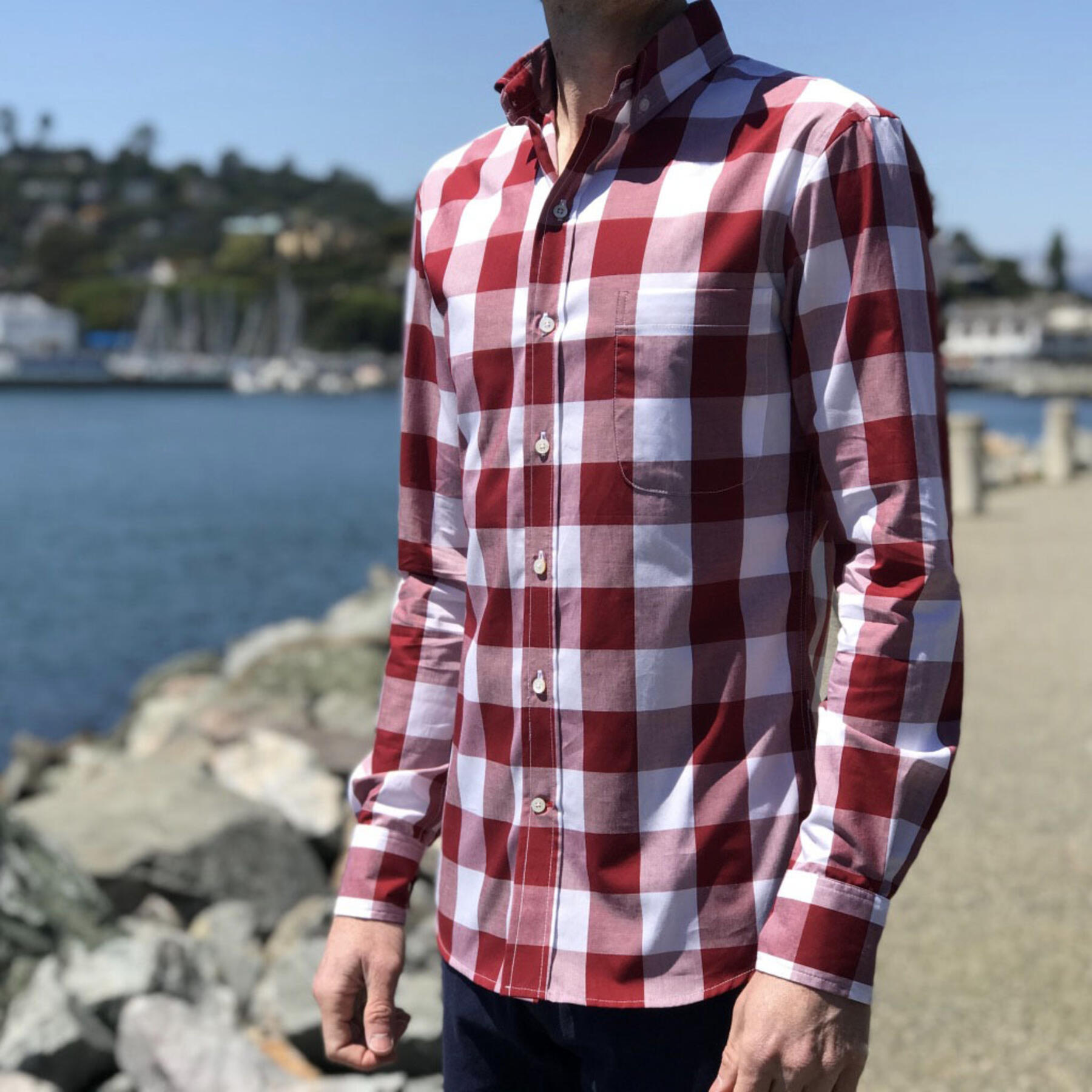 gustin #178 crimson buffalo check