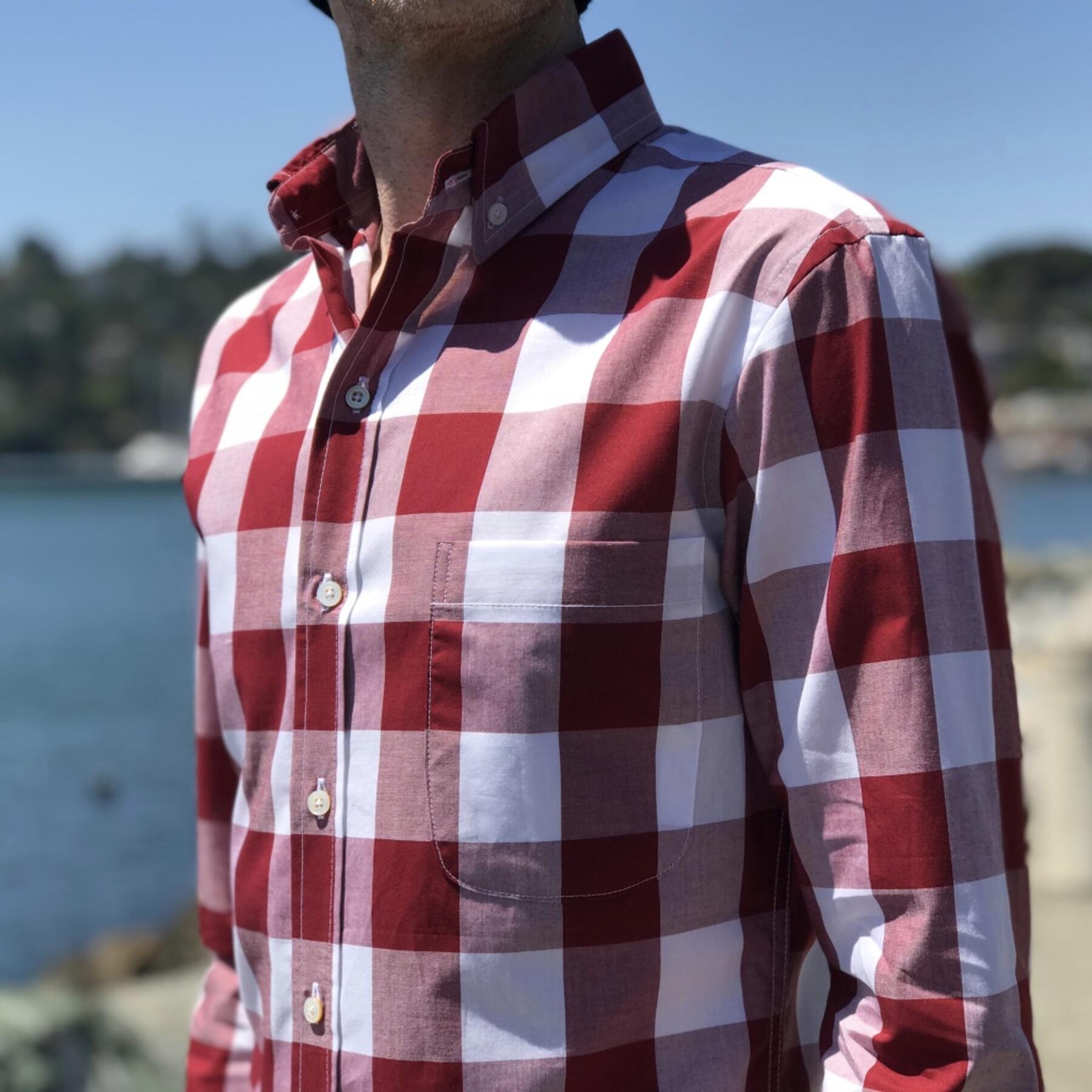 gustin #178 crimson buffalo check
