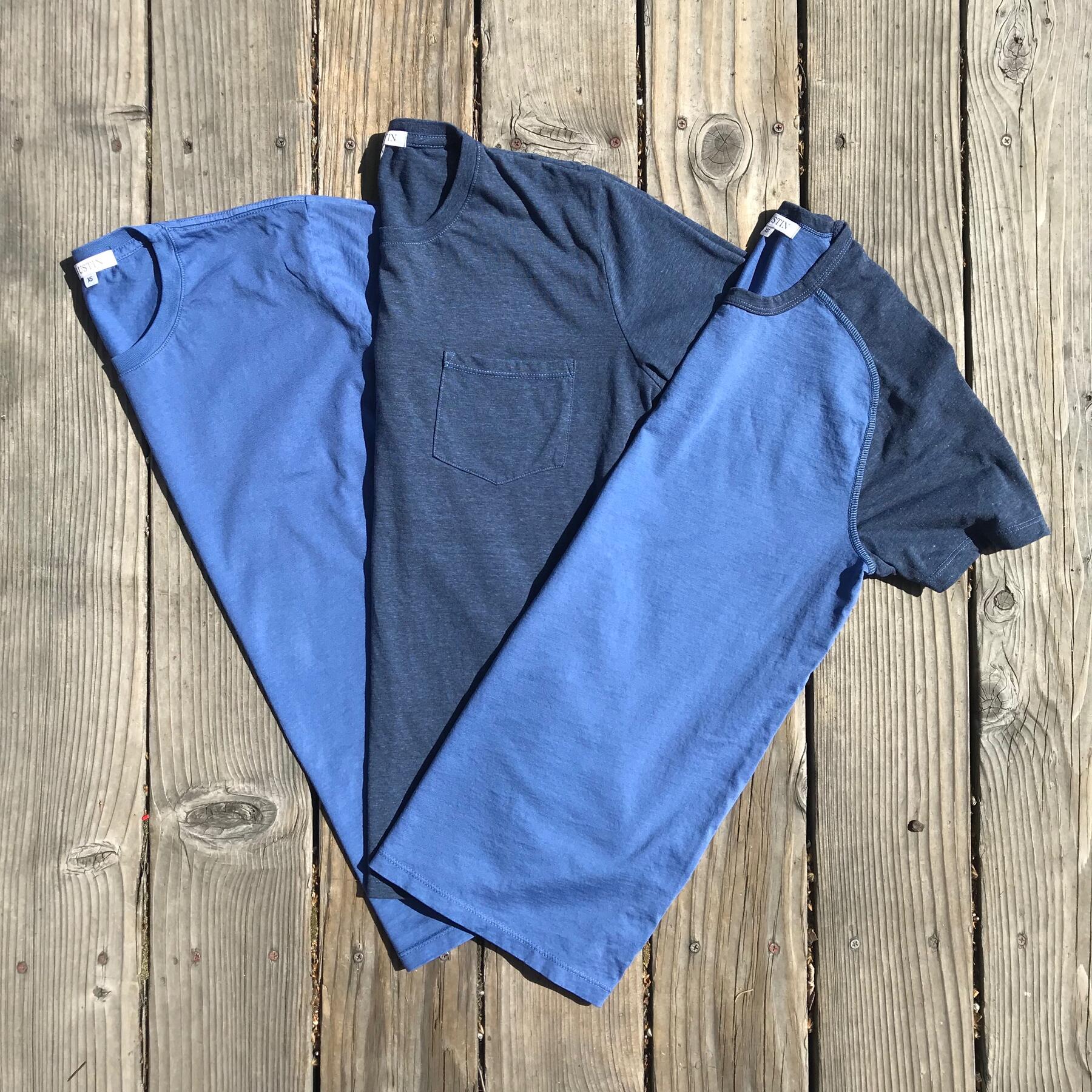 gustin usa t-shirt medley 3pk - faded blue