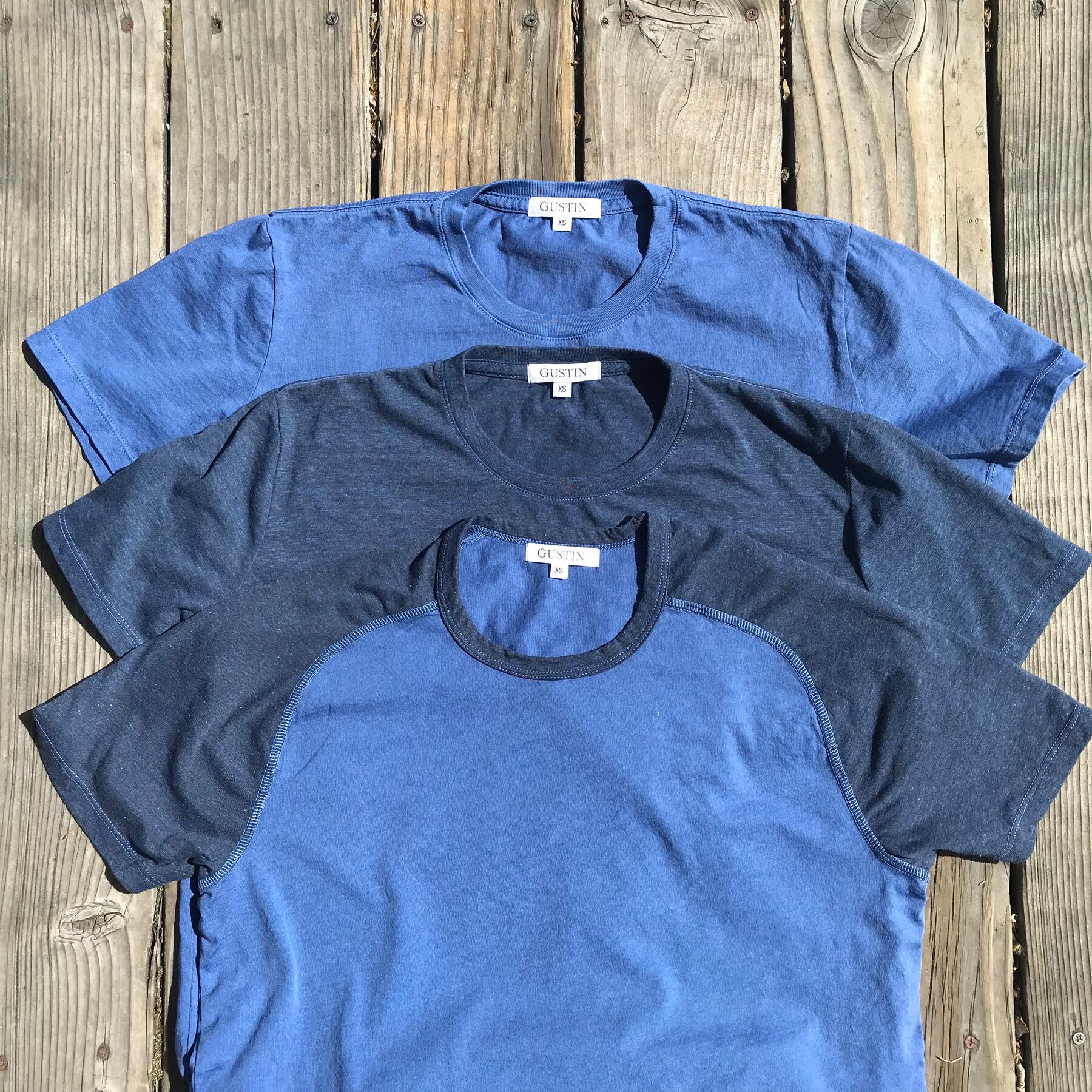 gustin usa t-shirt medley 3pk - faded blue
