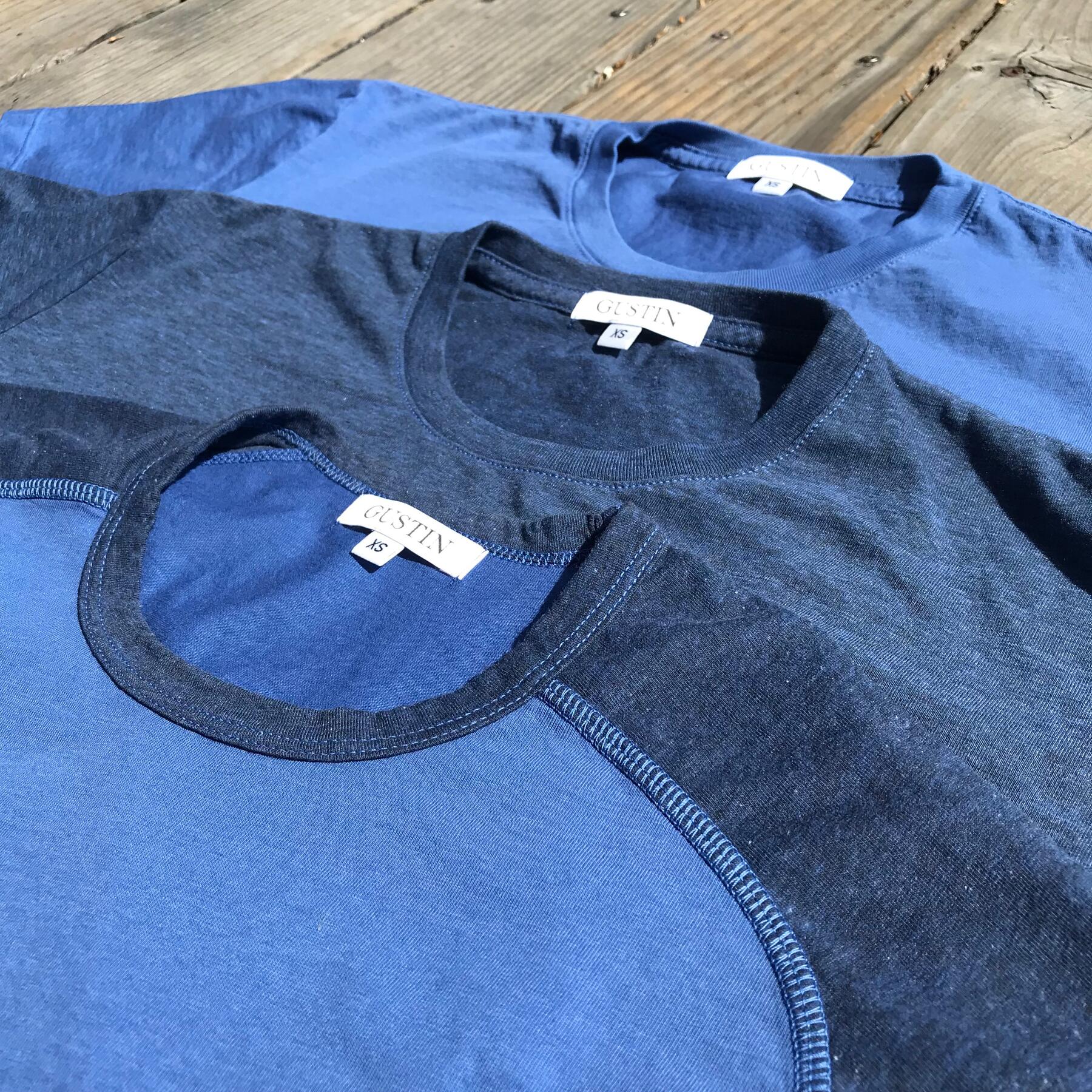 gustin usa t-shirt medley 3pk - faded blue