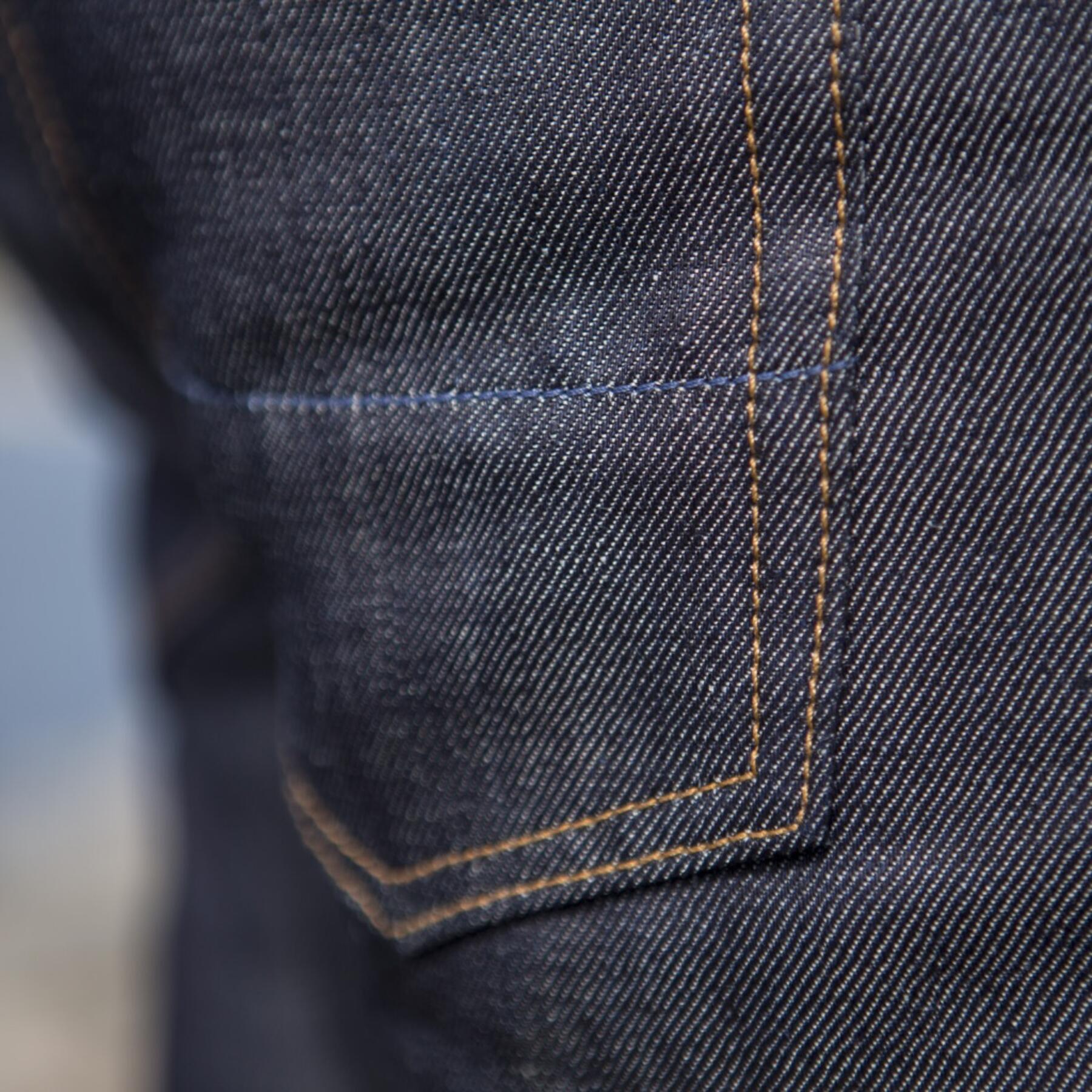 gustin #386 pure linen indigo selvedge