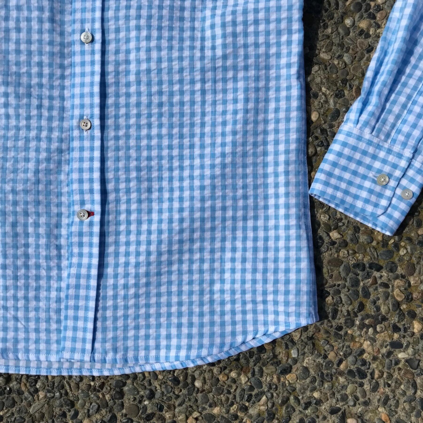 gustin #49 babyblue seersucker gingham