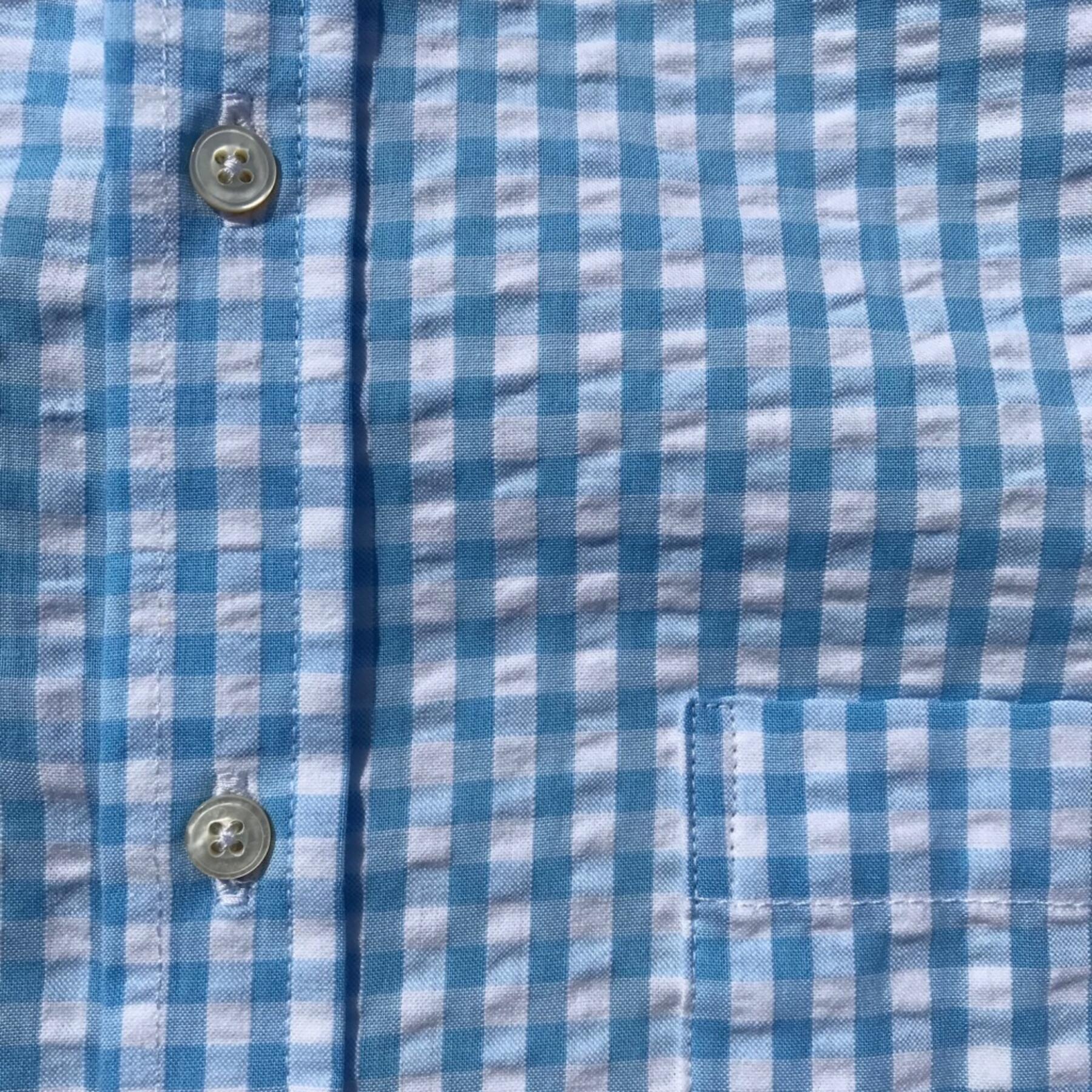 gustin #49 babyblue seersucker gingham