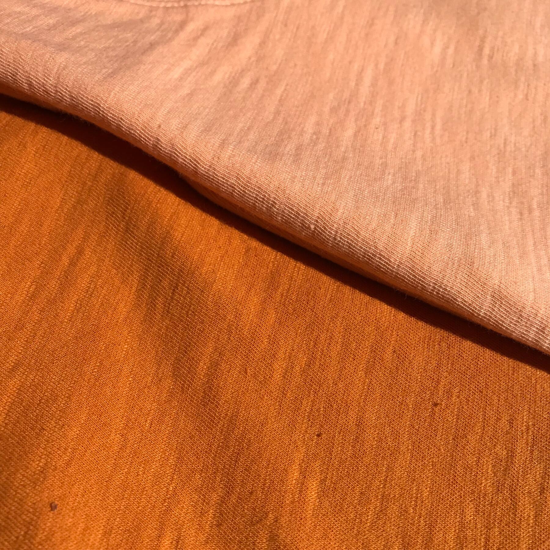 gustin slub cotton t-shirt - orange 2pk