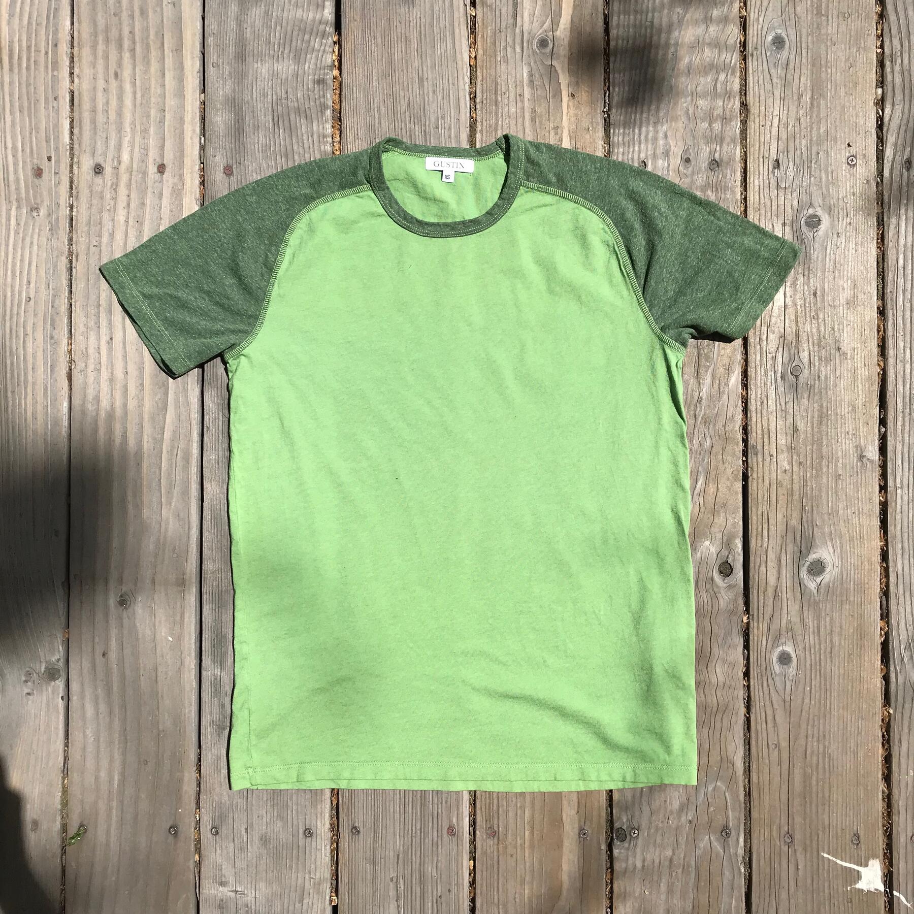 gustin raglan t-shirt 2pk (crimson, fern green)
