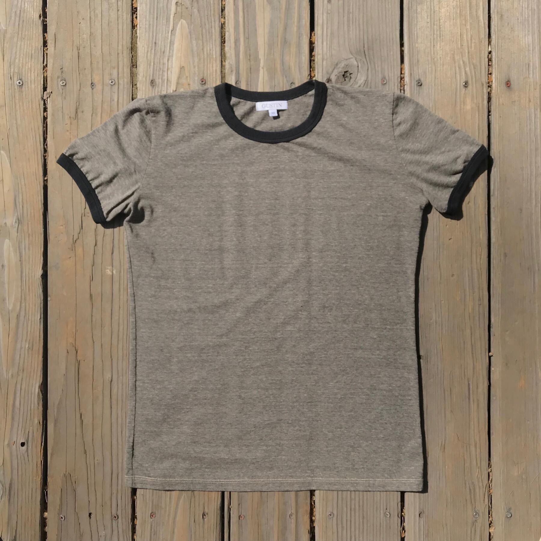 gustin ringer heather t-shirt 2pk - stone, aqua