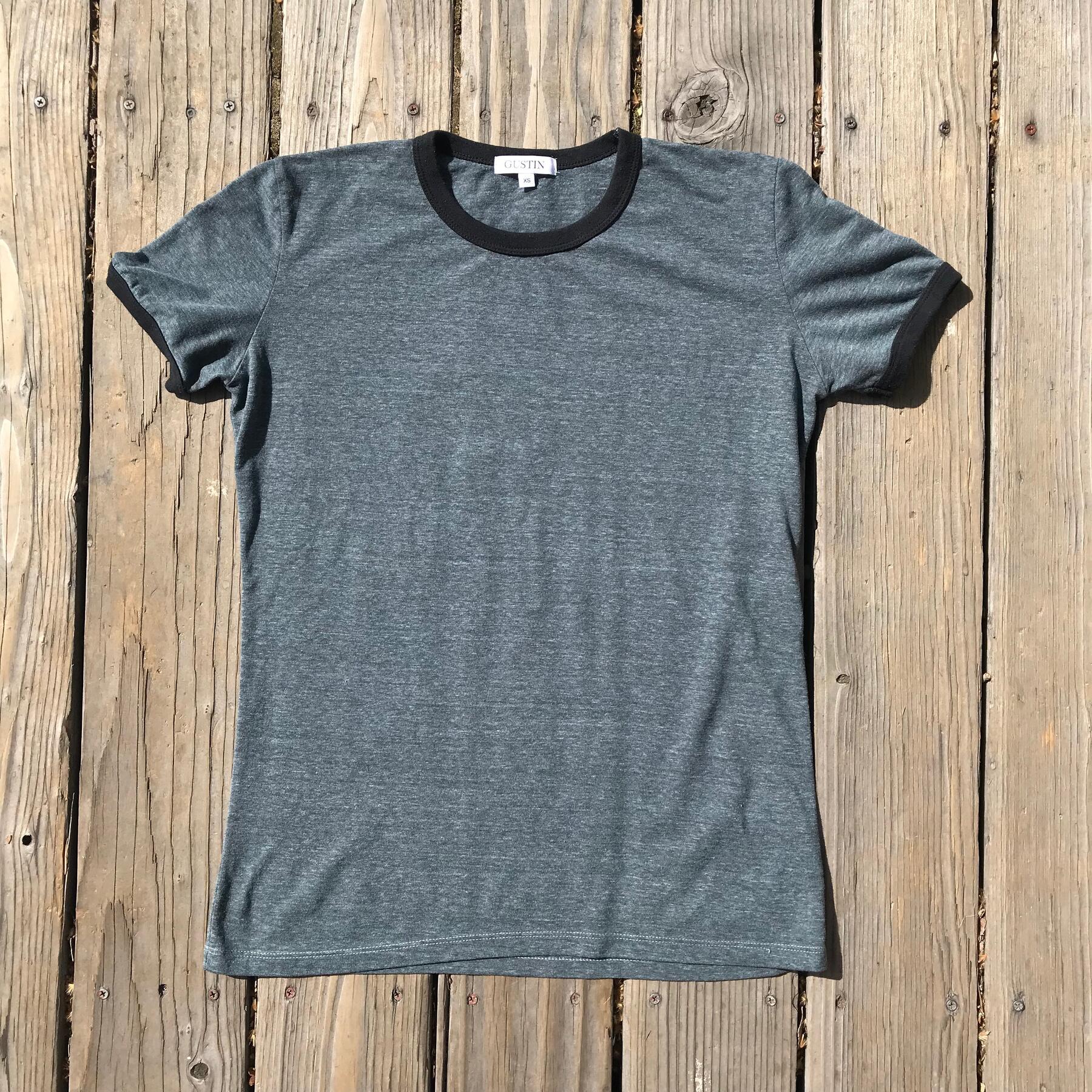 gustin ringer heather t-shirt 4pk - navy, grey, stone, aqua