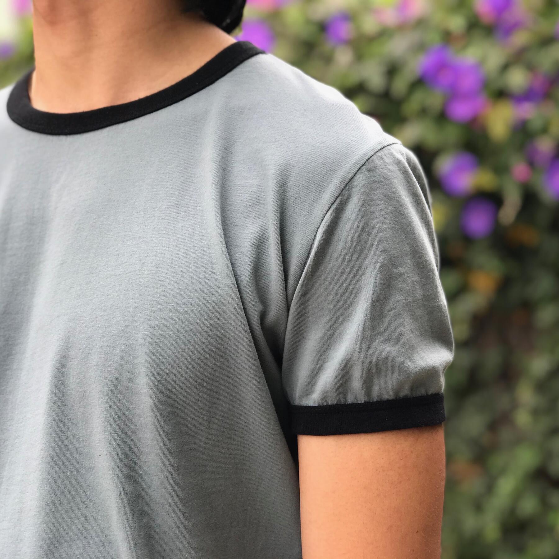 gustin ringer cotton t-shirt 2pk - taupe, slate
