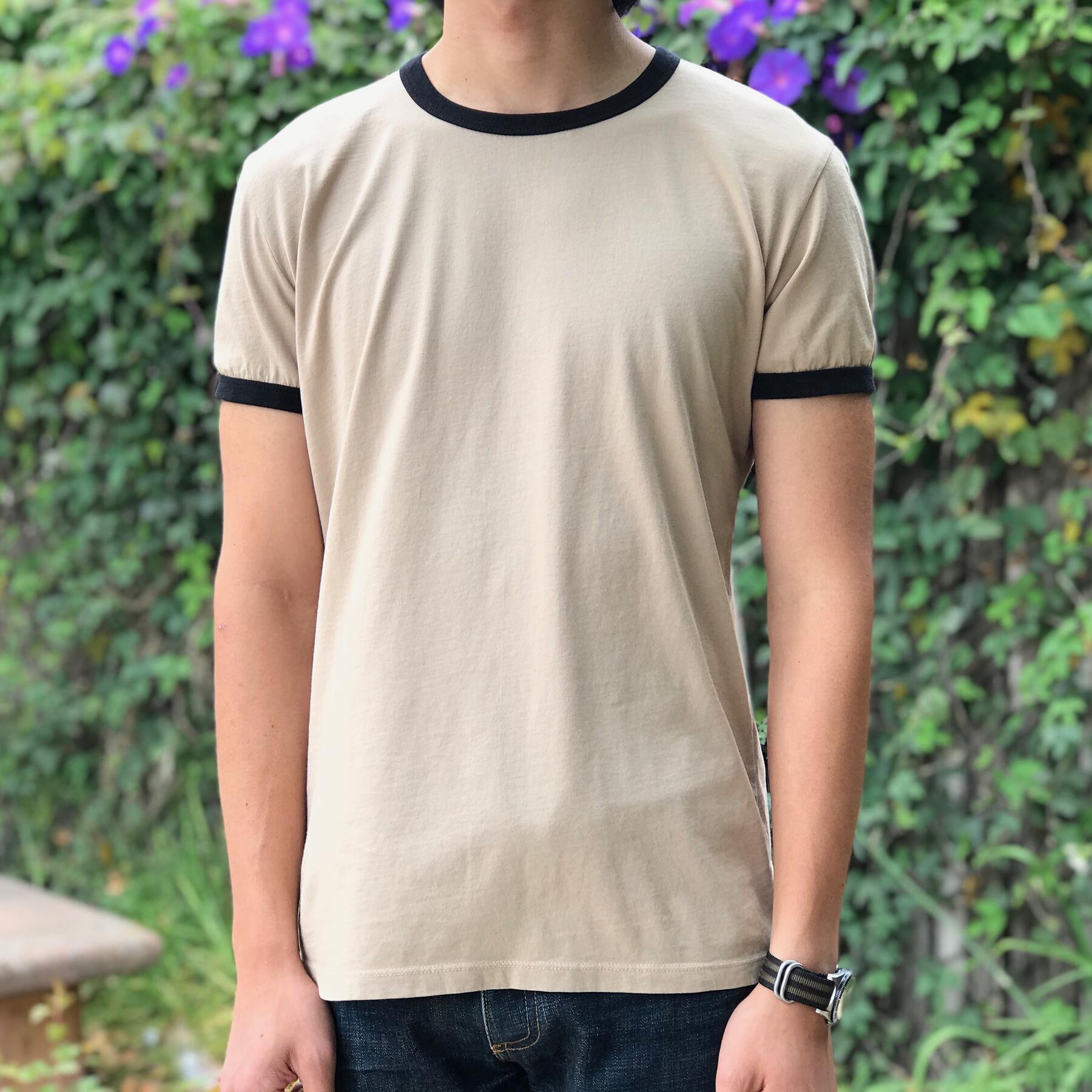 gustin ringer cotton t-shirt 2pk - taupe, slate