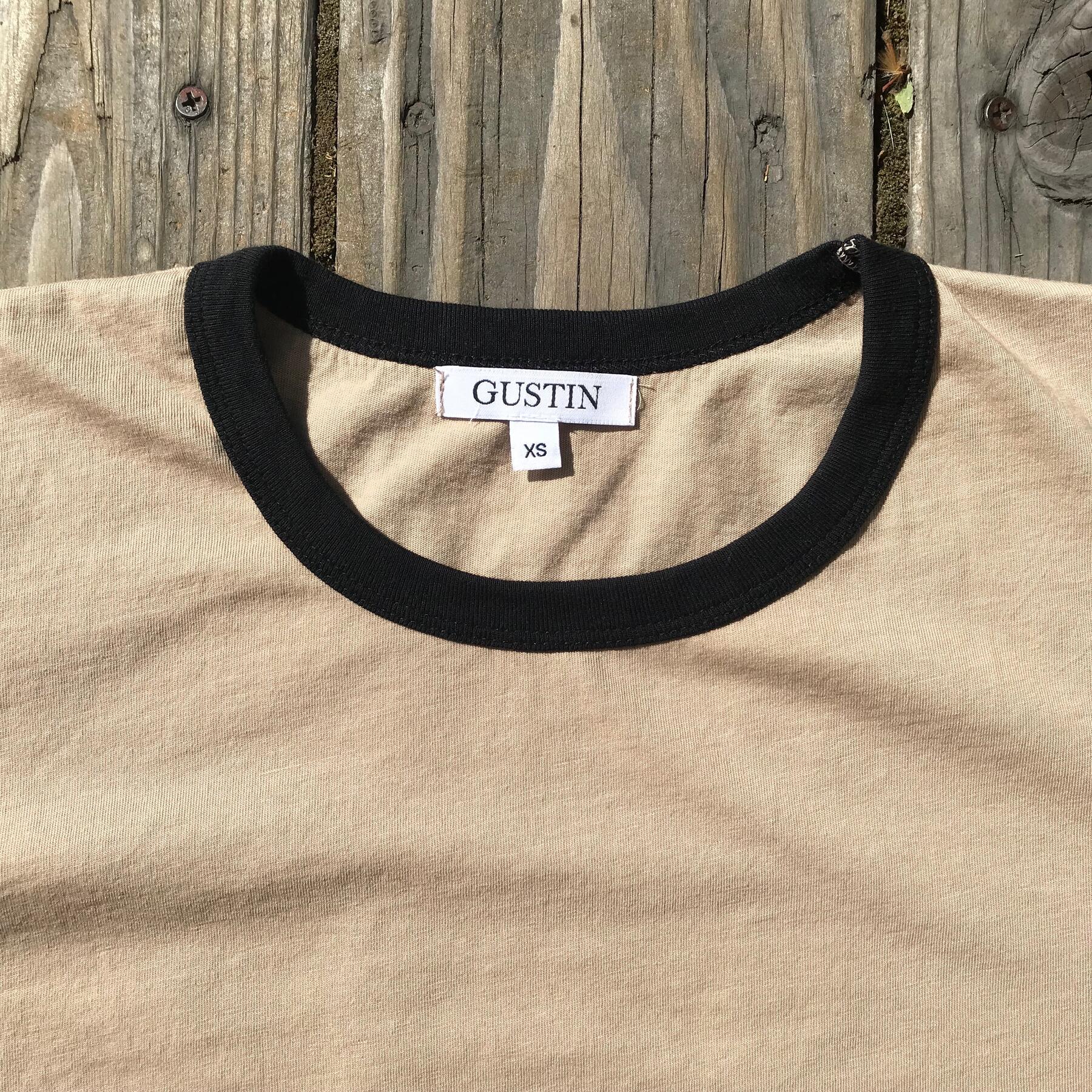 gustin ringer cotton t-shirt 2pk - taupe, slate
