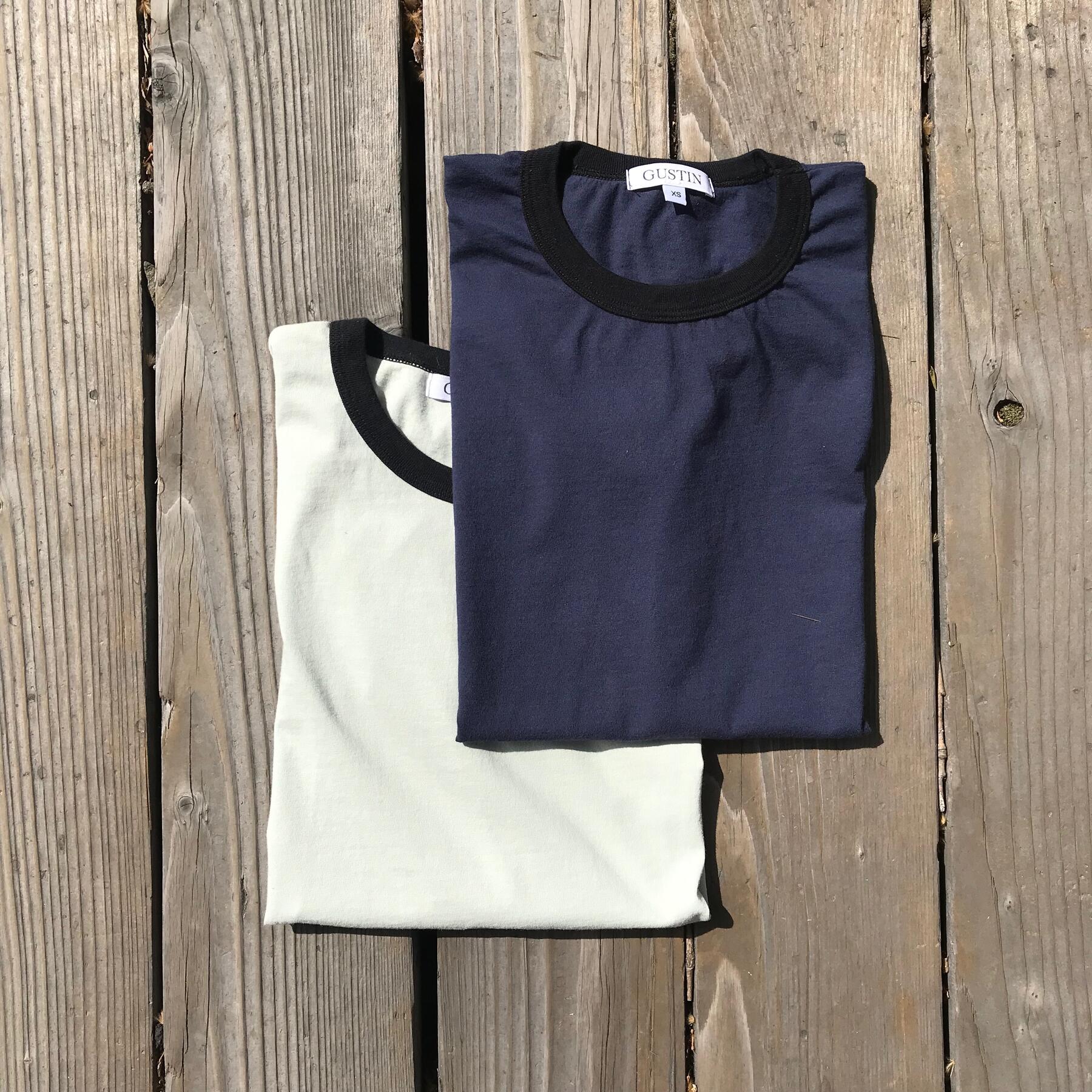 gustin ringer cotton t-shirt 2pk - navy, mint