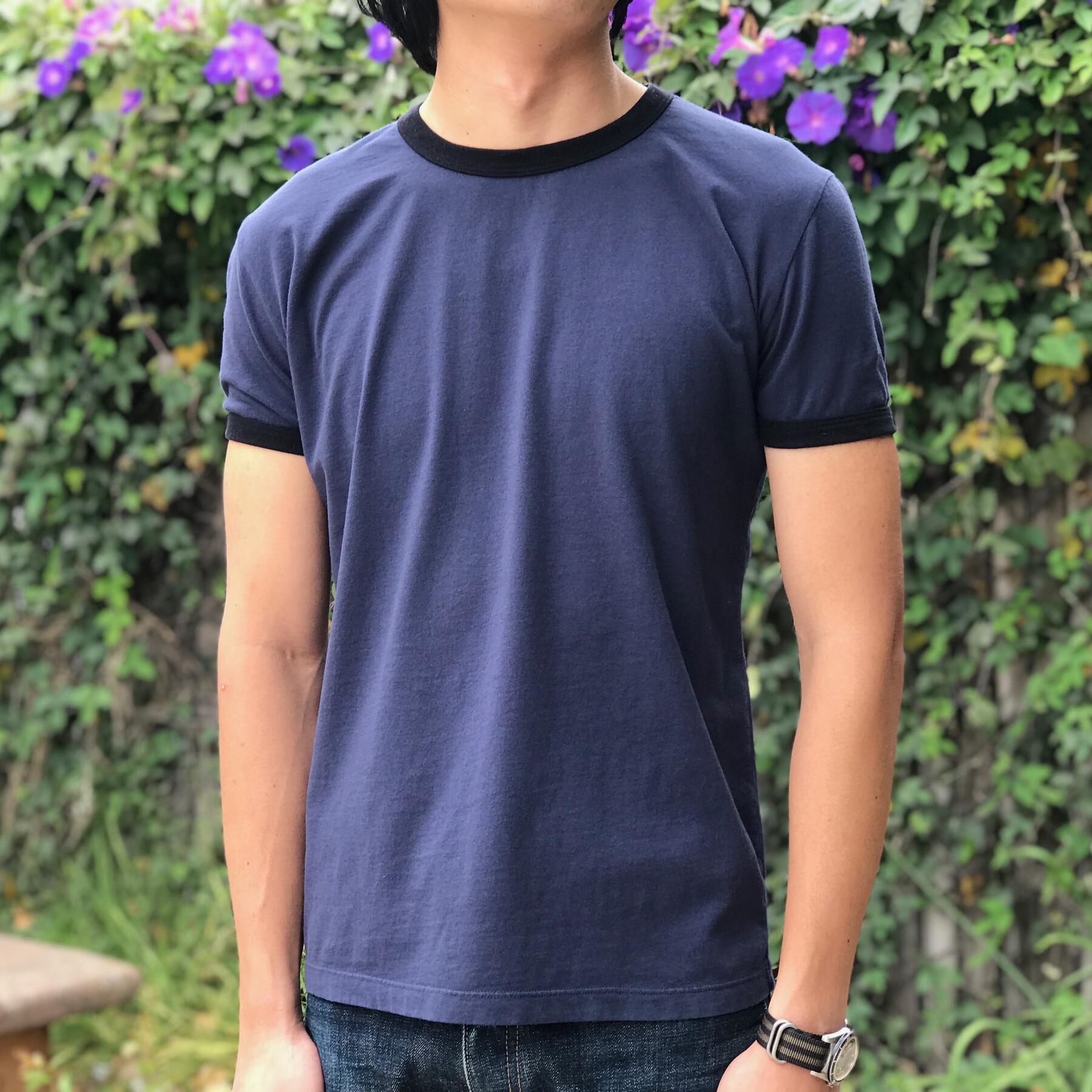 gustin ringer cotton t-shirt 2pk - navy, mint