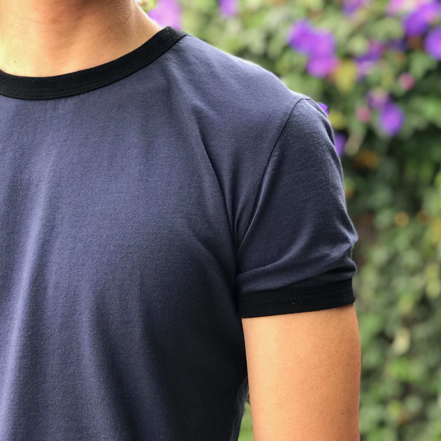 gustin ringer cotton t-shirt 2pk - navy, mint