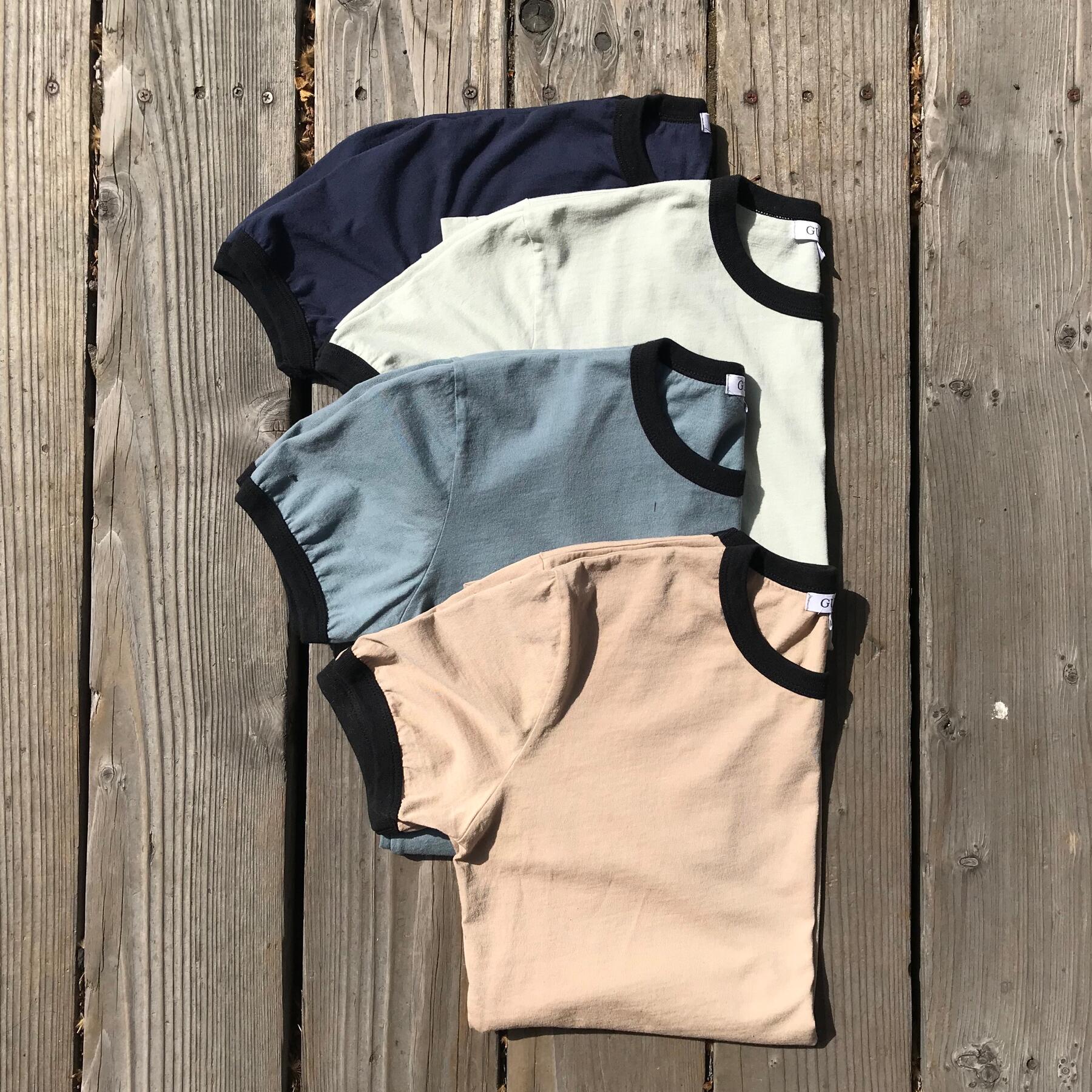 gustin ringer cotton t-shirt 4pk - navy, mint, taupe, slate