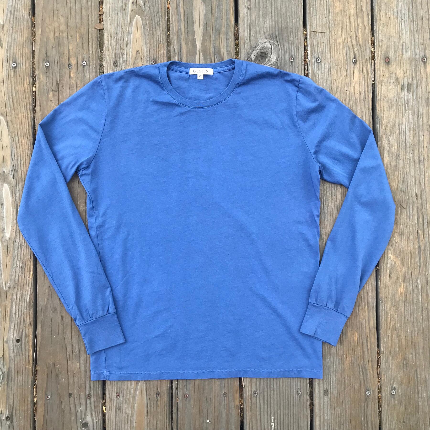 gustin usa long sleeve t-shirt 2pk - fern green, faded blue
