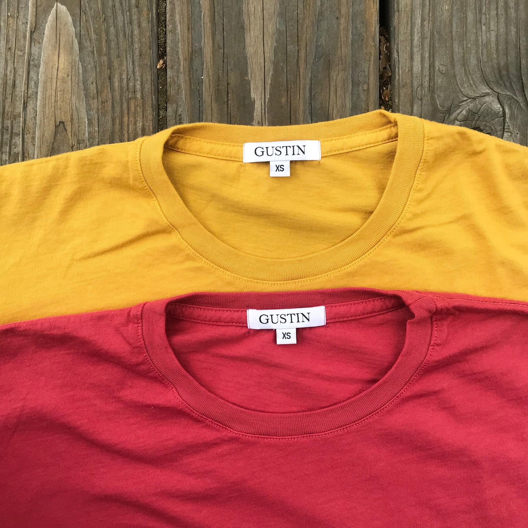 gustin usa long sleeve t-shirt 2pk - crimson, gold