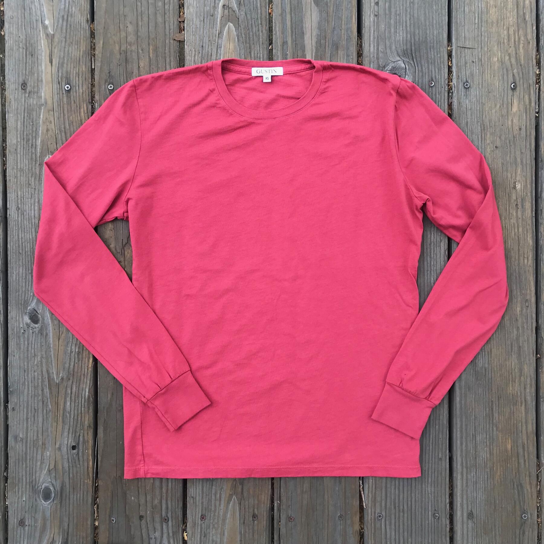 gustin usa long sleeve t-shirt 2pk - crimson, gold