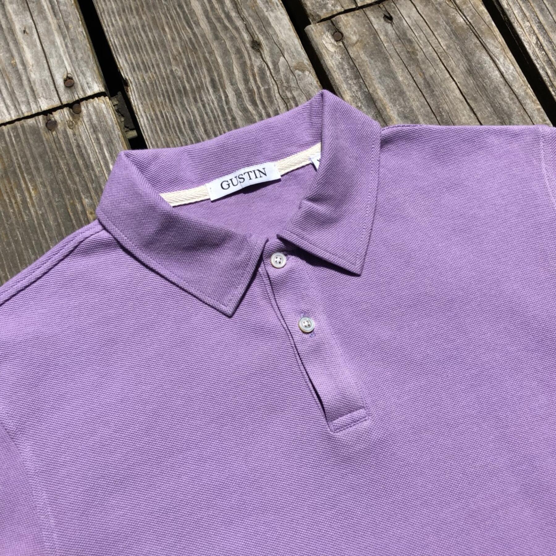 gustin japan pique polo magenta