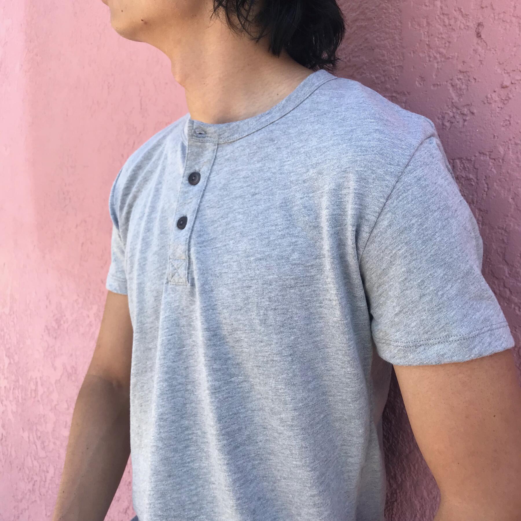 gustin heather short sleeve henley 3pk
