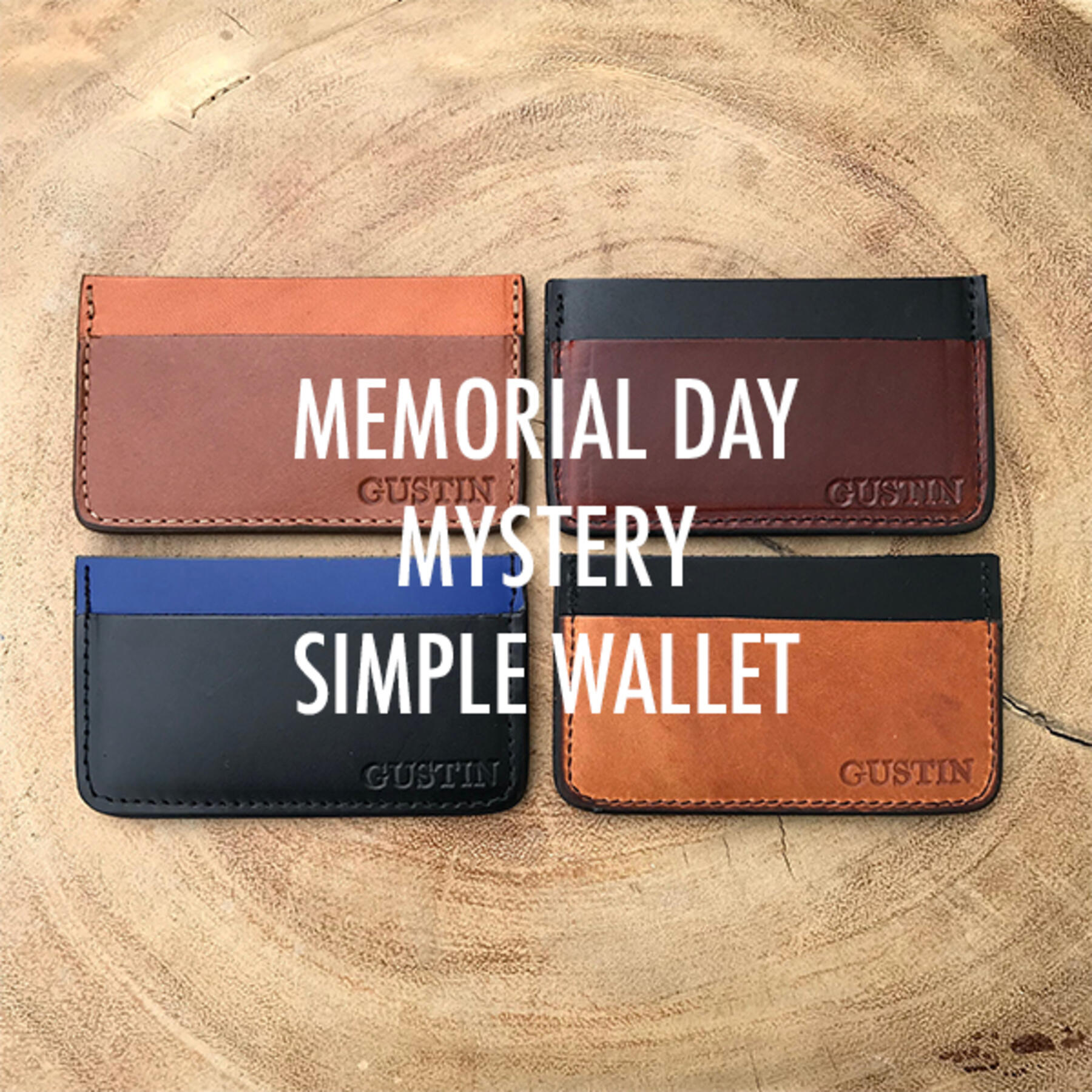 gustin memorial day mystery simple wallet