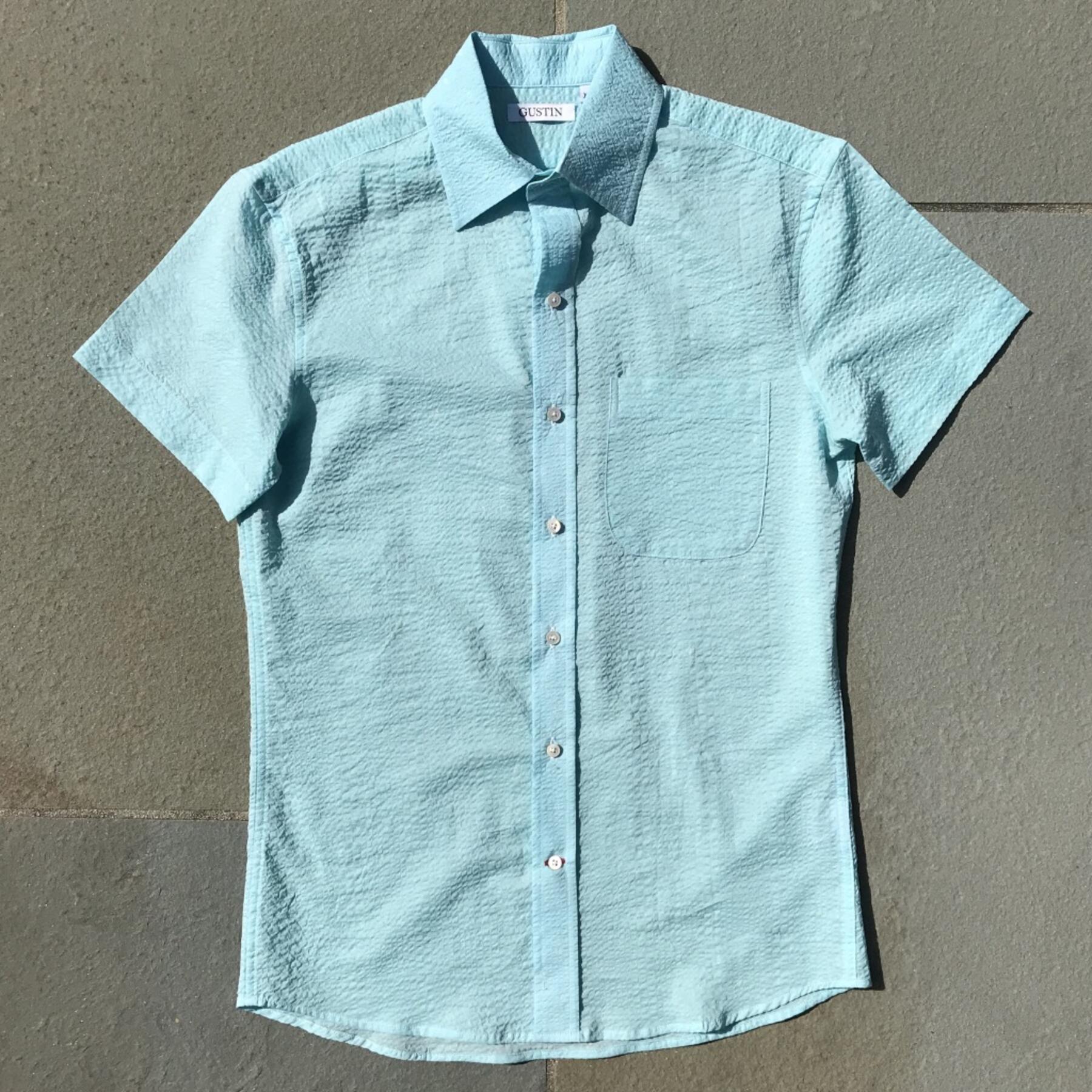 gustin #581 mint diamond seersucker