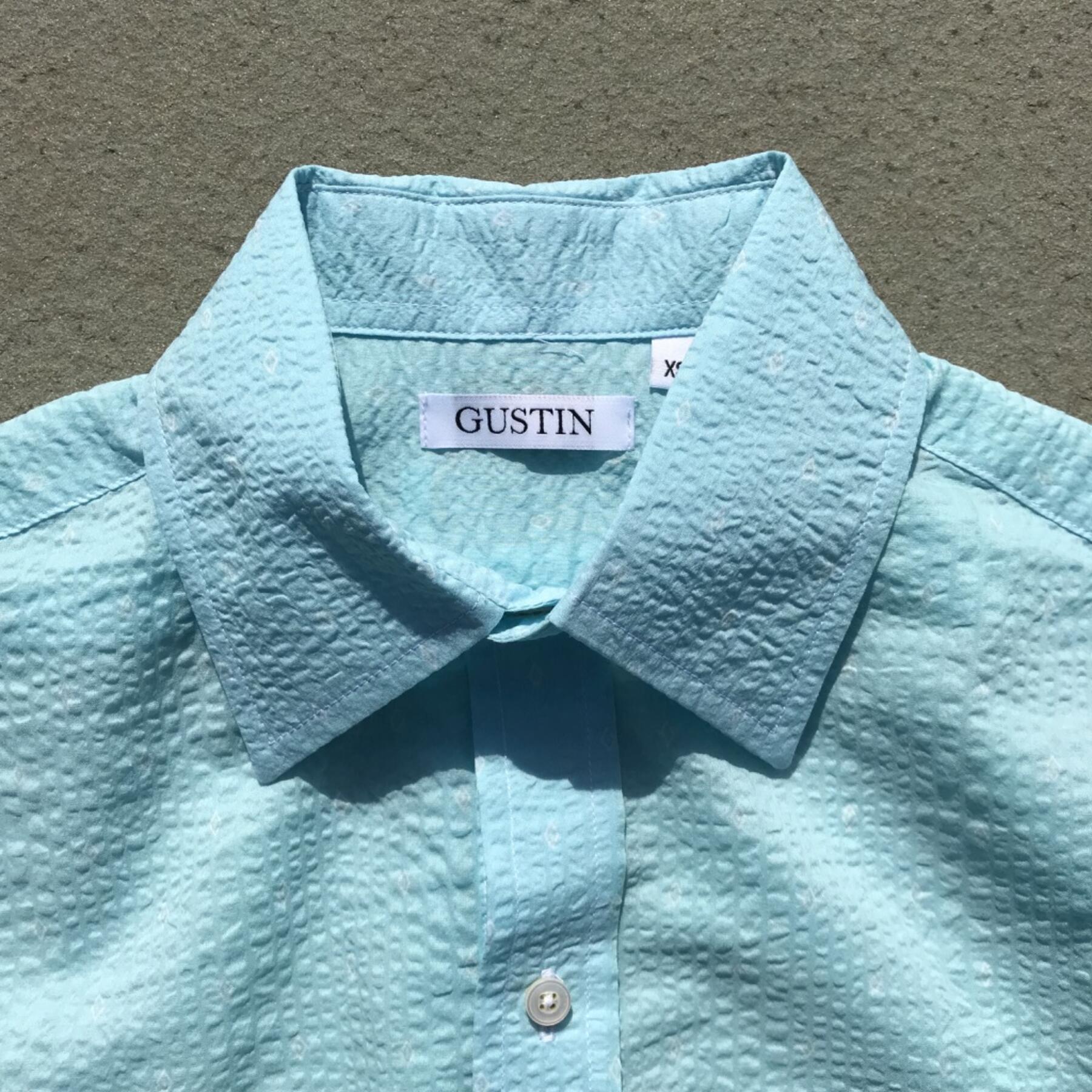 gustin #581 mint diamond seersucker