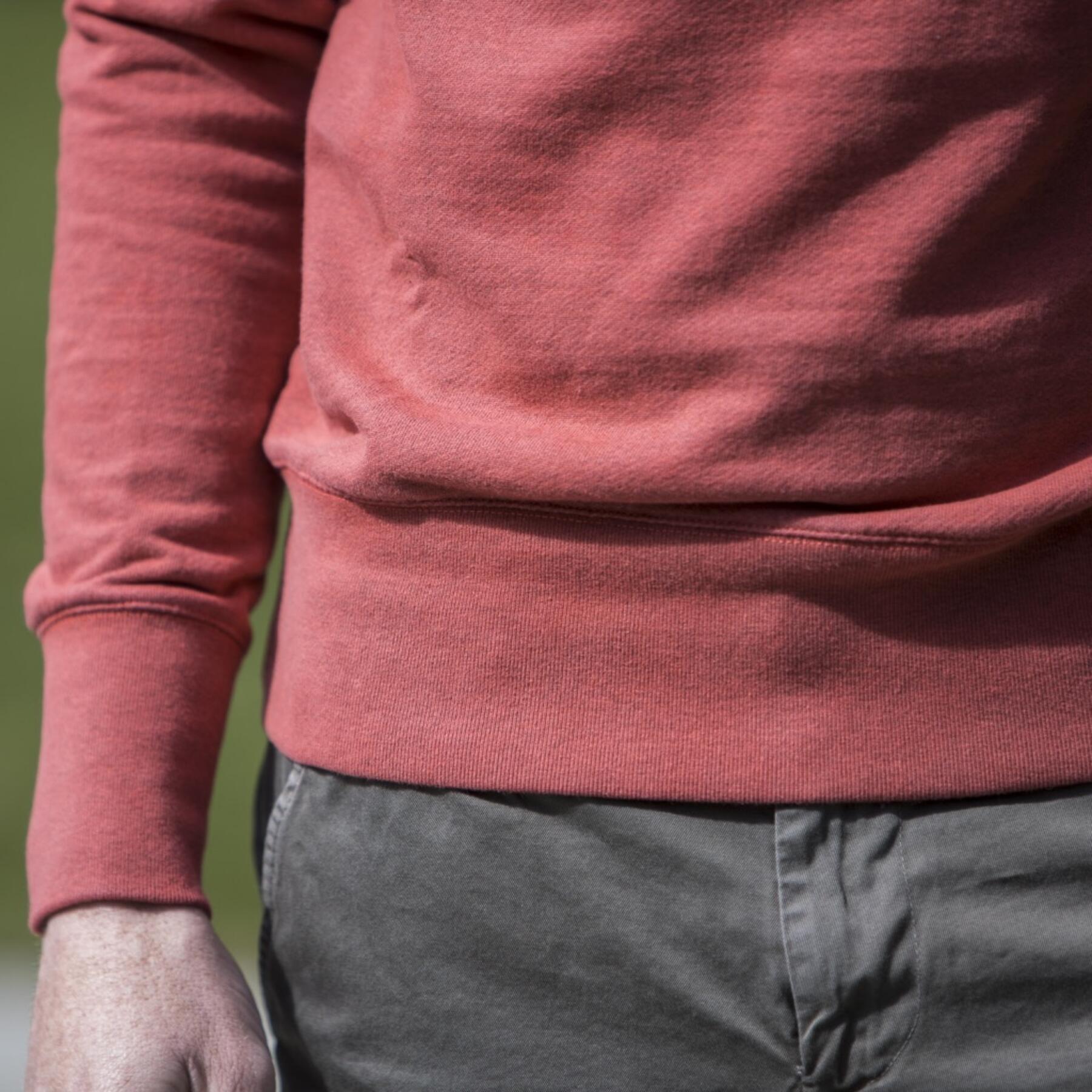 gustin faded red sweatshirt