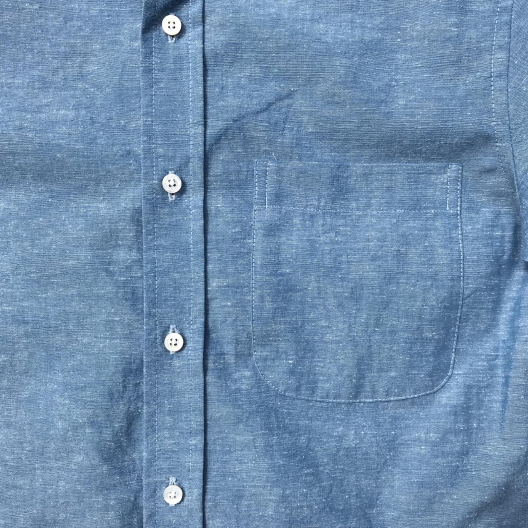 gustin #585 sky hemp chambray