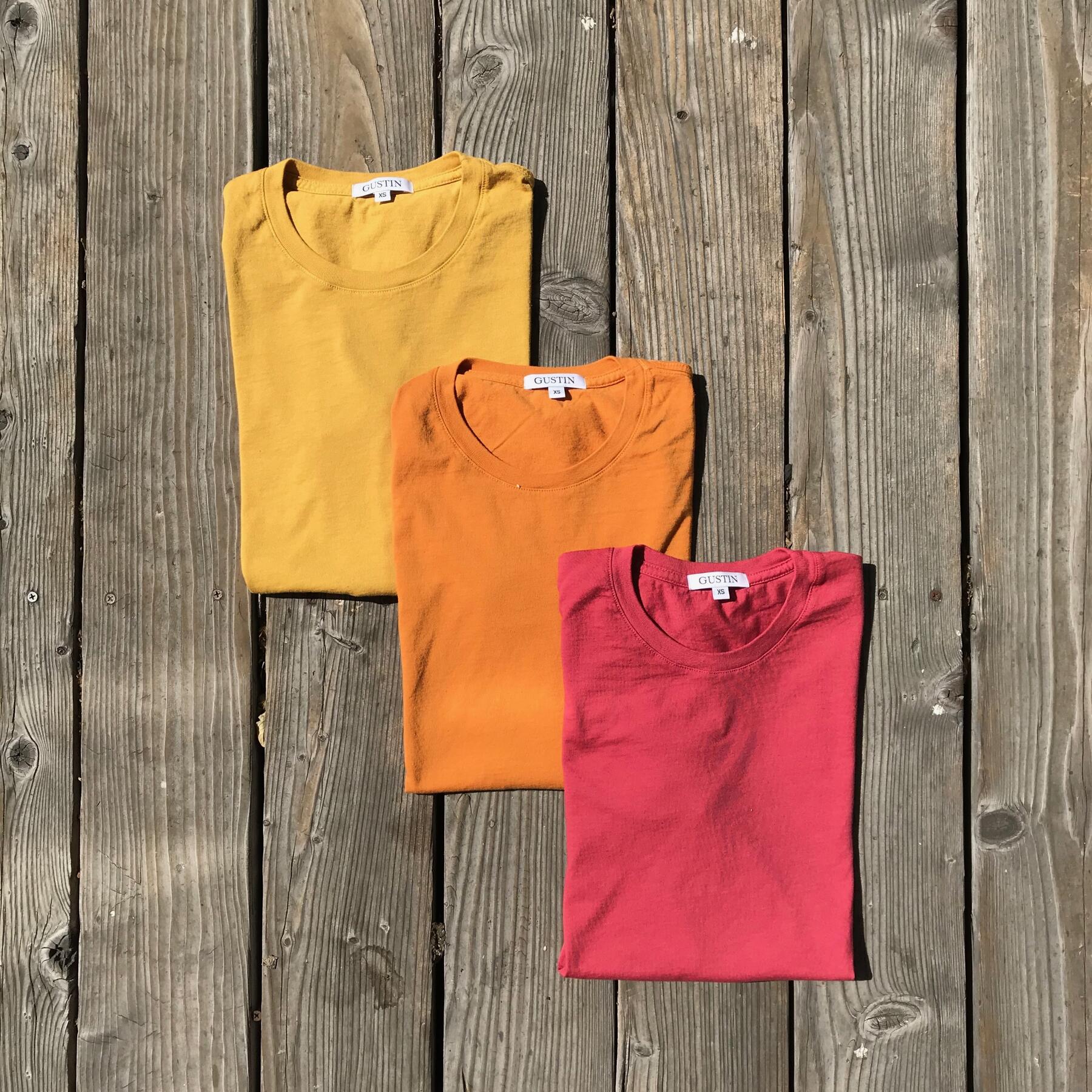 gustin usa t-shirt 3pk (crimson, orange, gold)