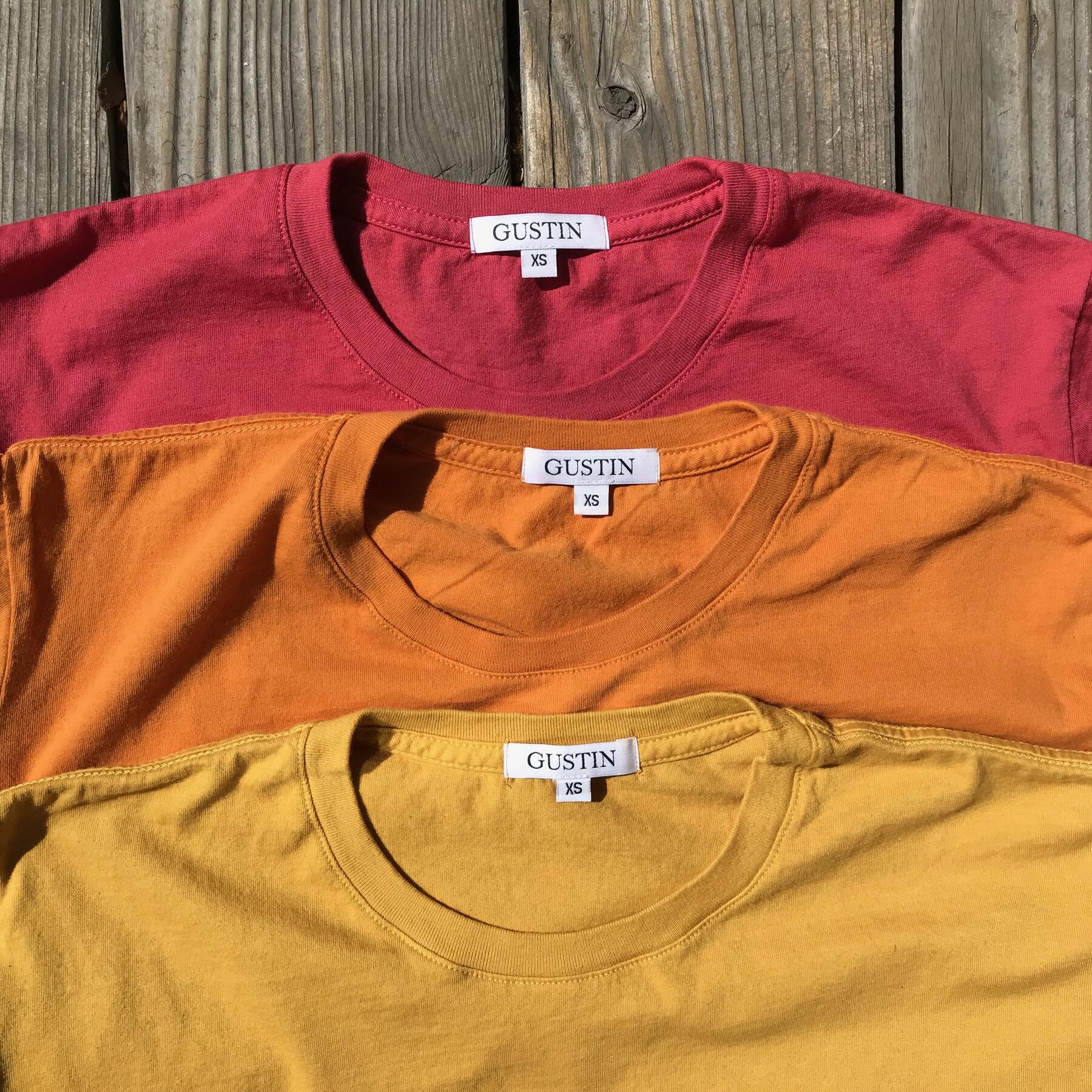 gustin usa t-shirt 3pk (crimson, orange, gold)