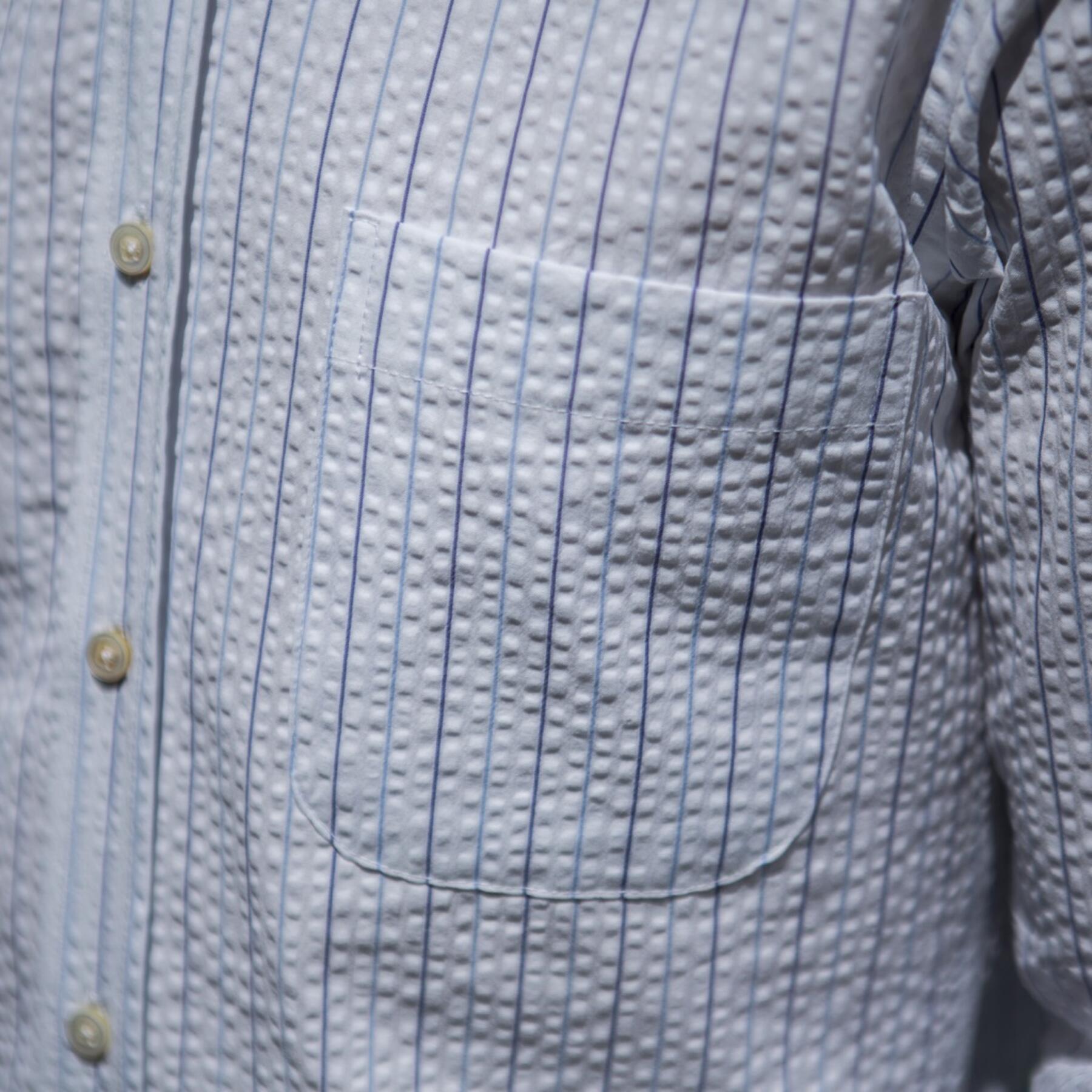 gustin #589 thomas mason pinstripe seersucker