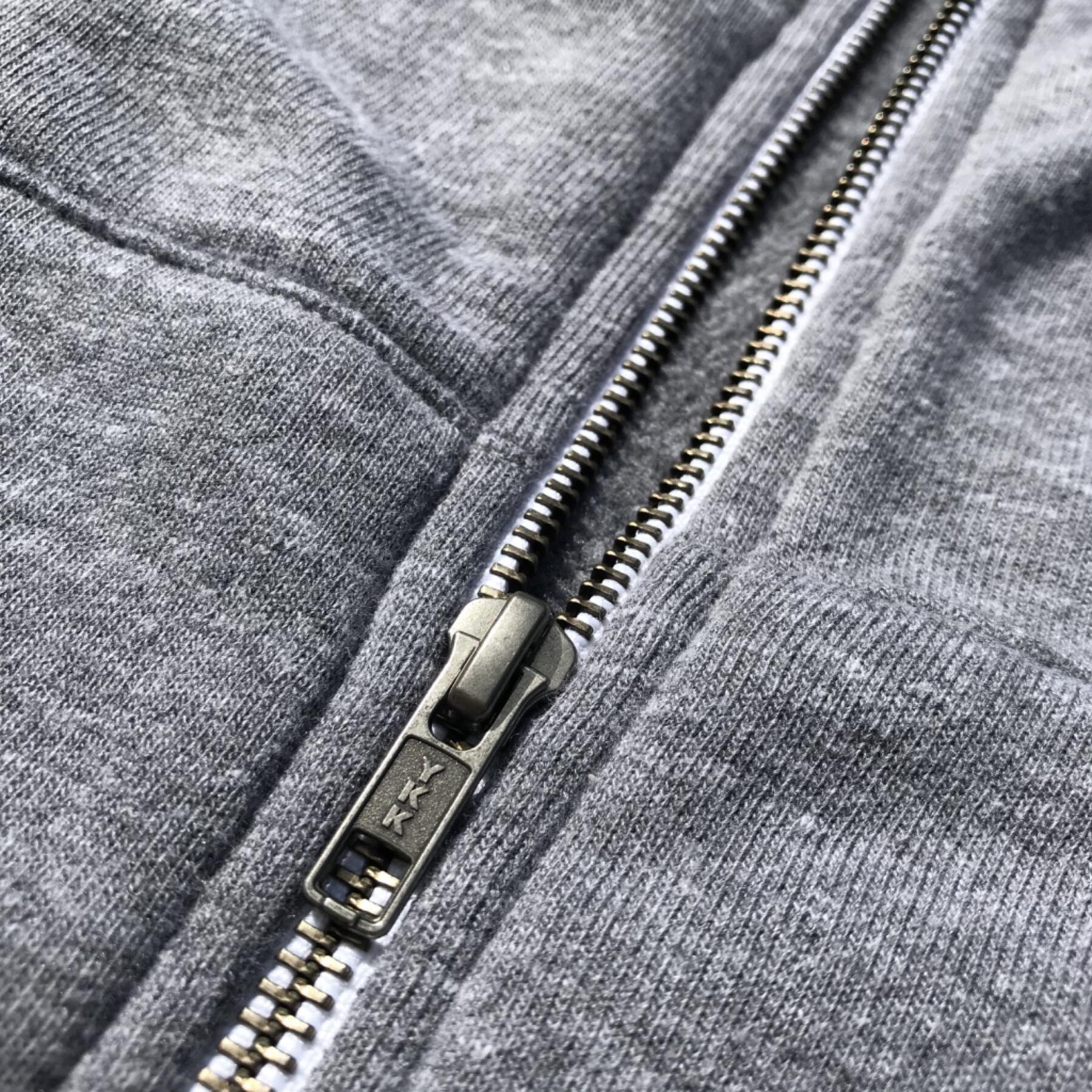 gustin fleece zip hoodie - heather grey