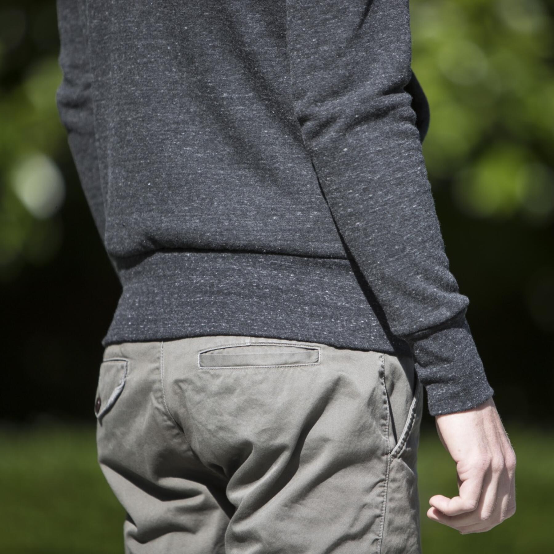 gustin fleece zip hoodie - heather charcoal