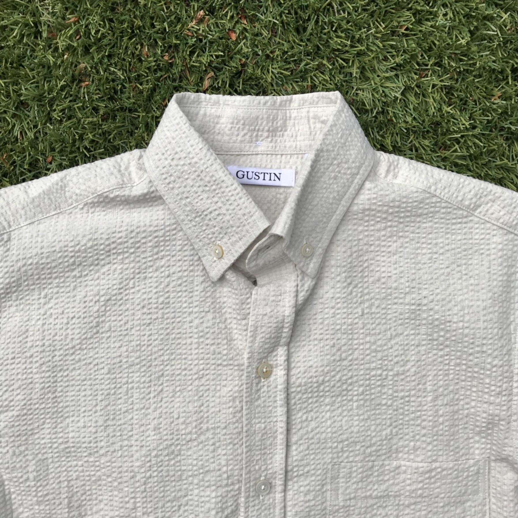 gustin #593 japan cream seersucker