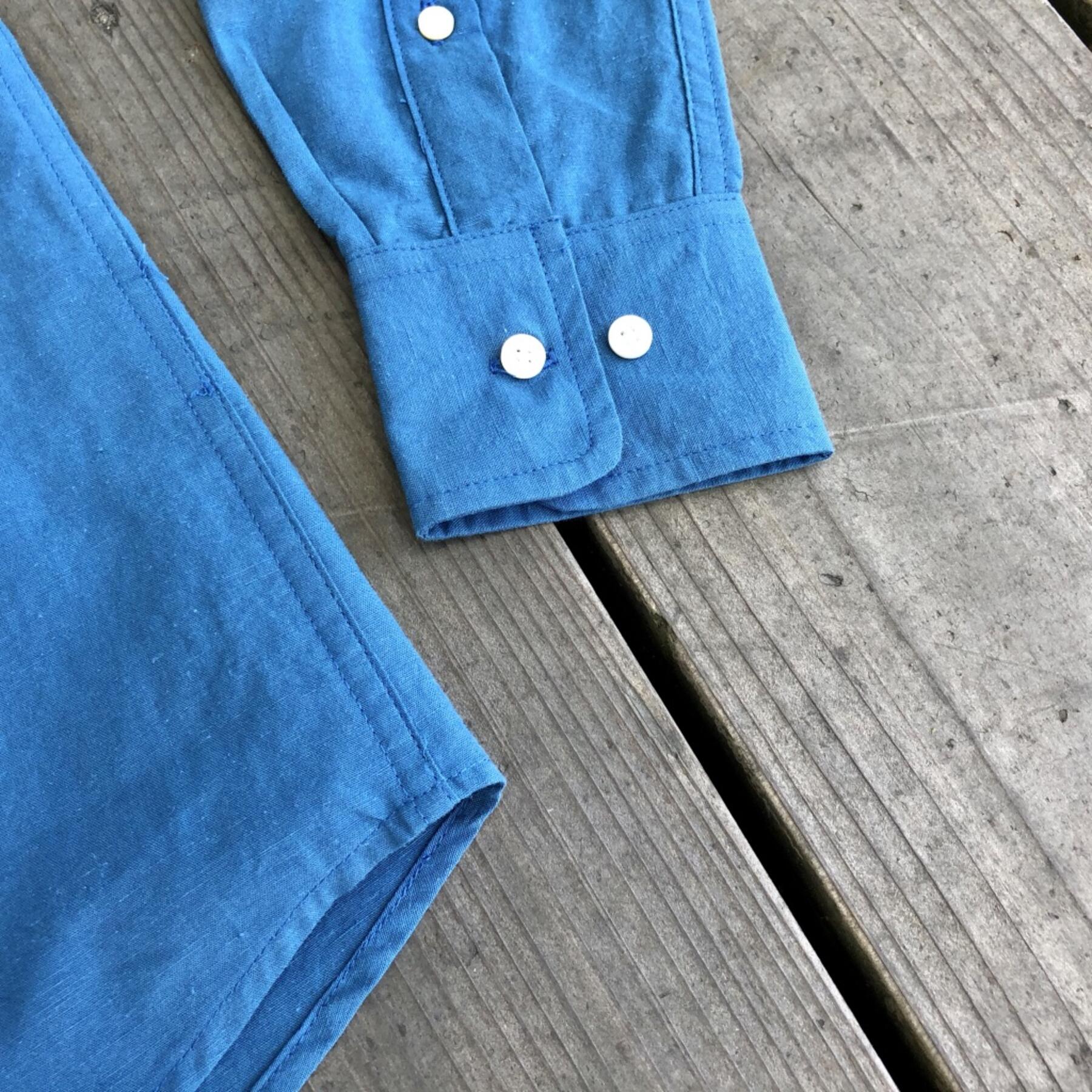 gustin #594 double blue hemp chambray