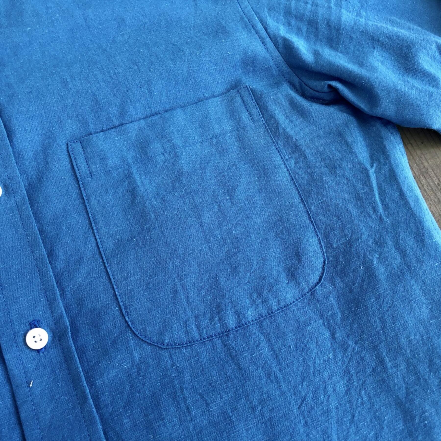 gustin #594 double blue hemp chambray