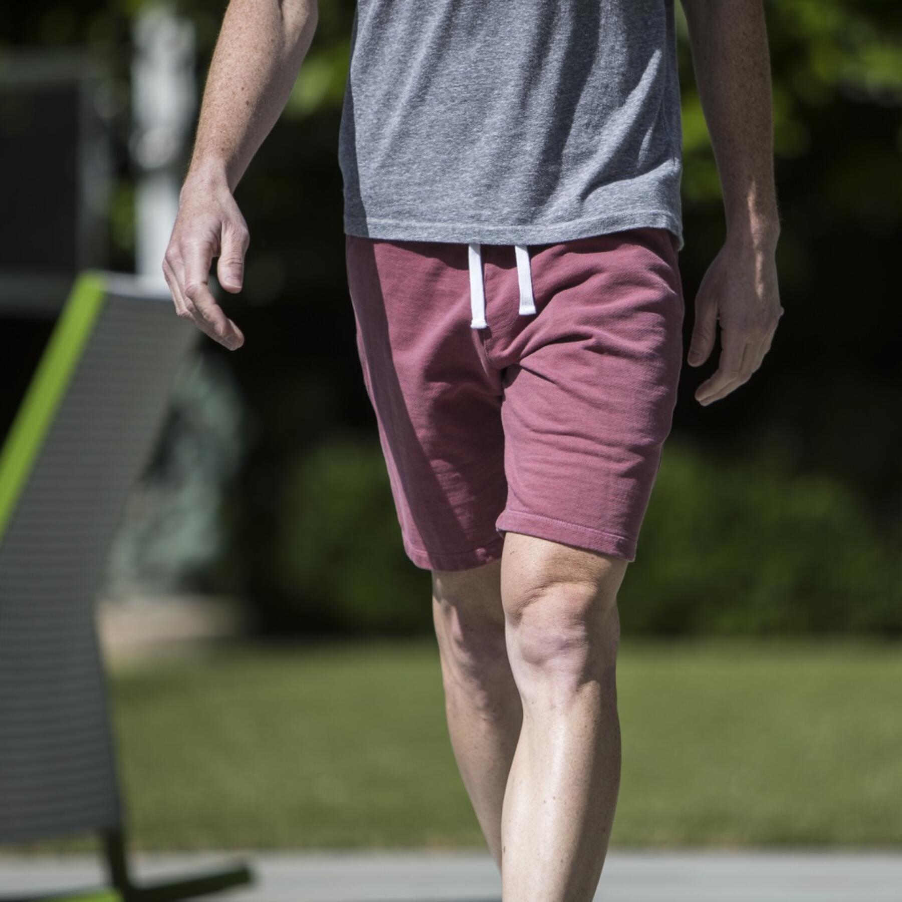 gustin vintage red sweatshorts