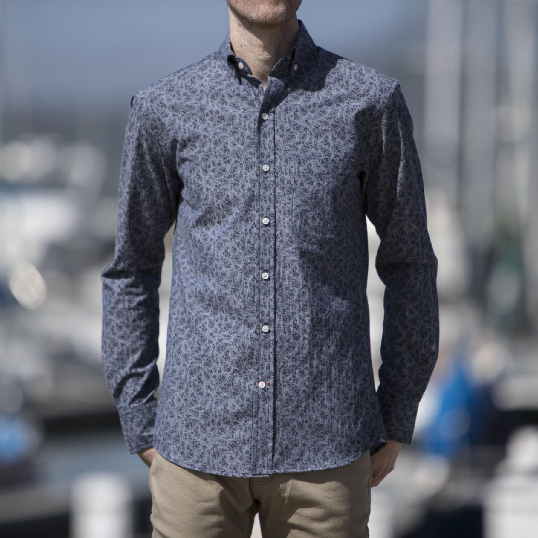 gustin #595 indigo paisley