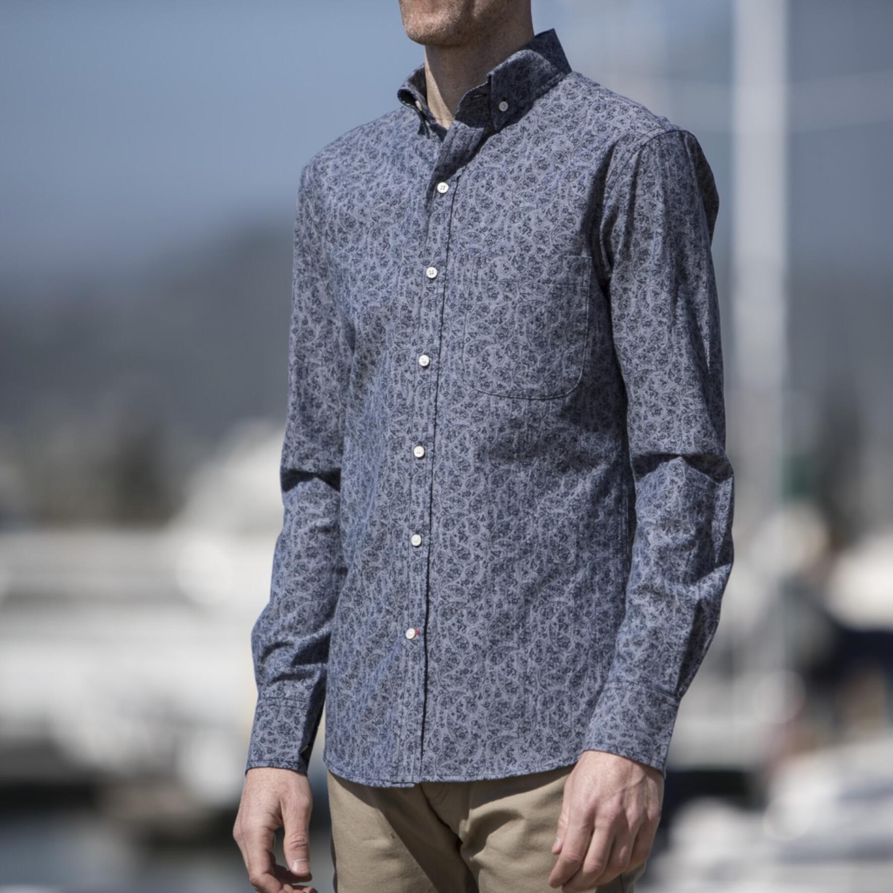gustin #595 indigo paisley