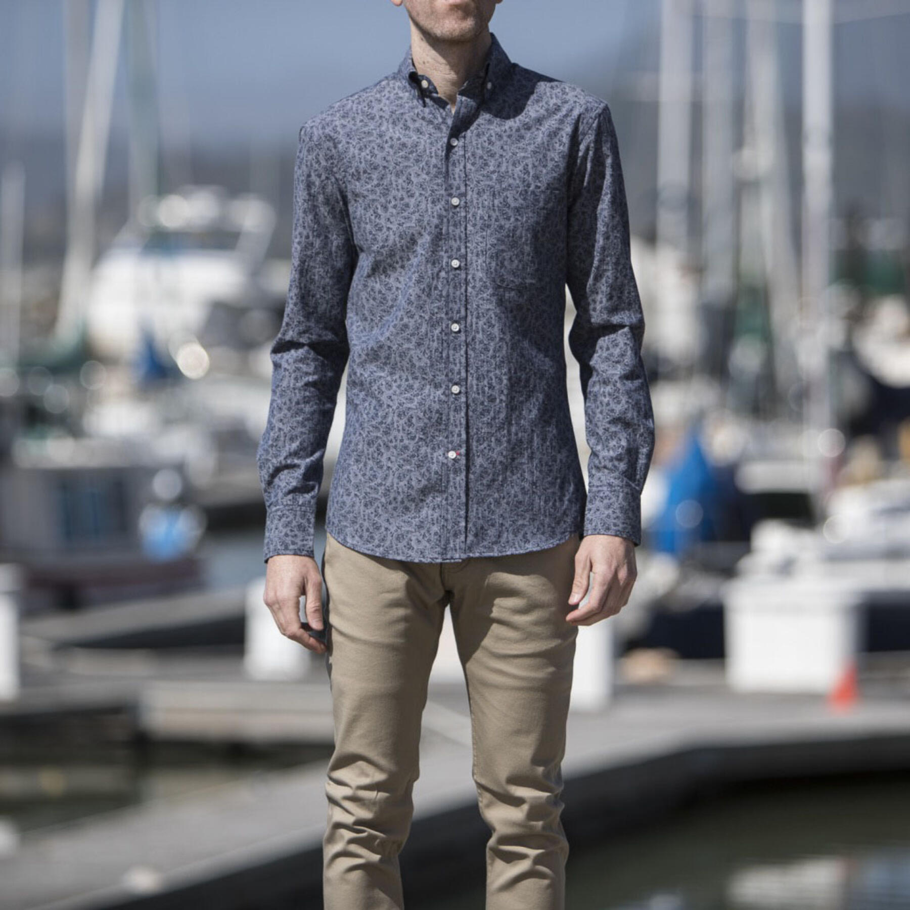 gustin #595 indigo paisley