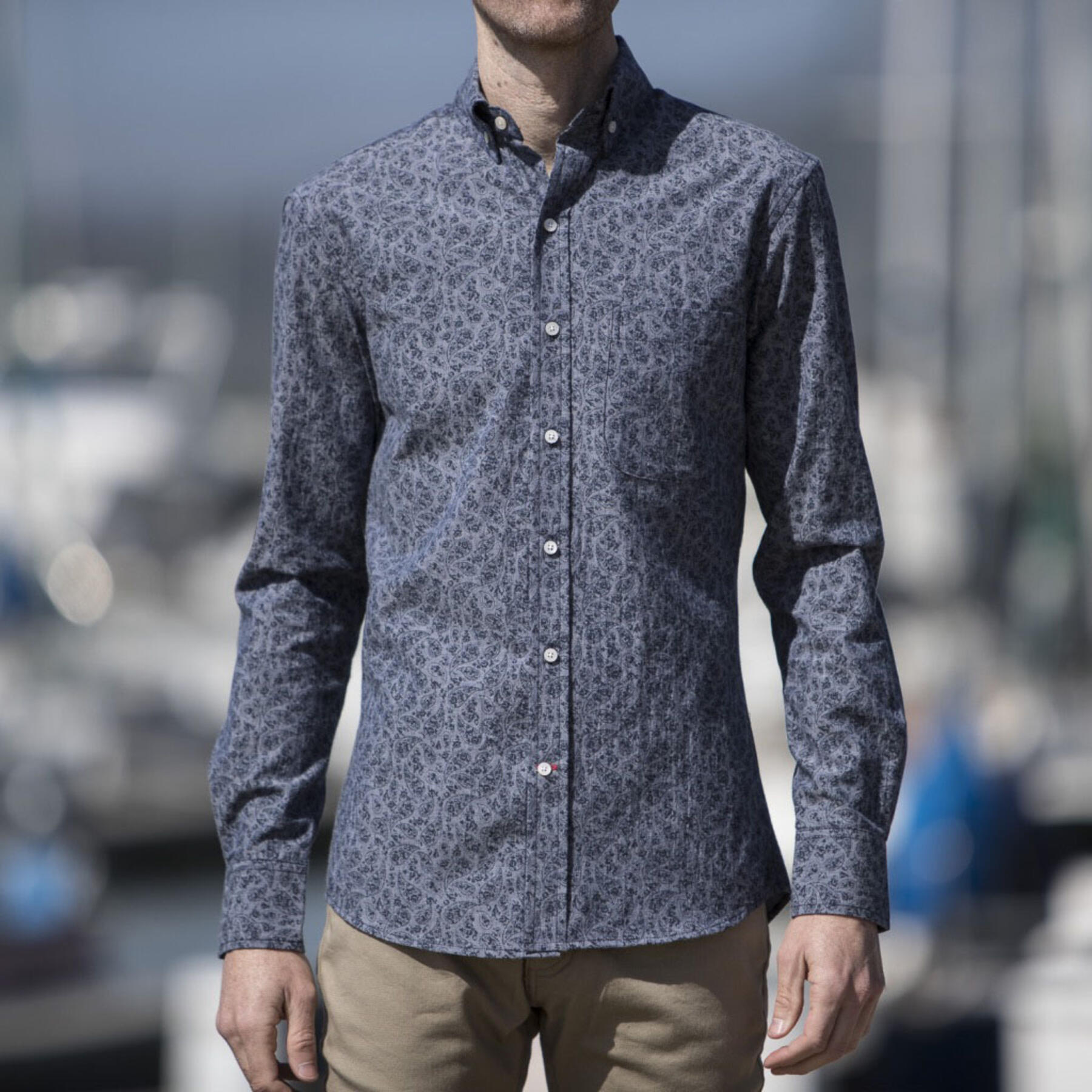 gustin #595 indigo paisley