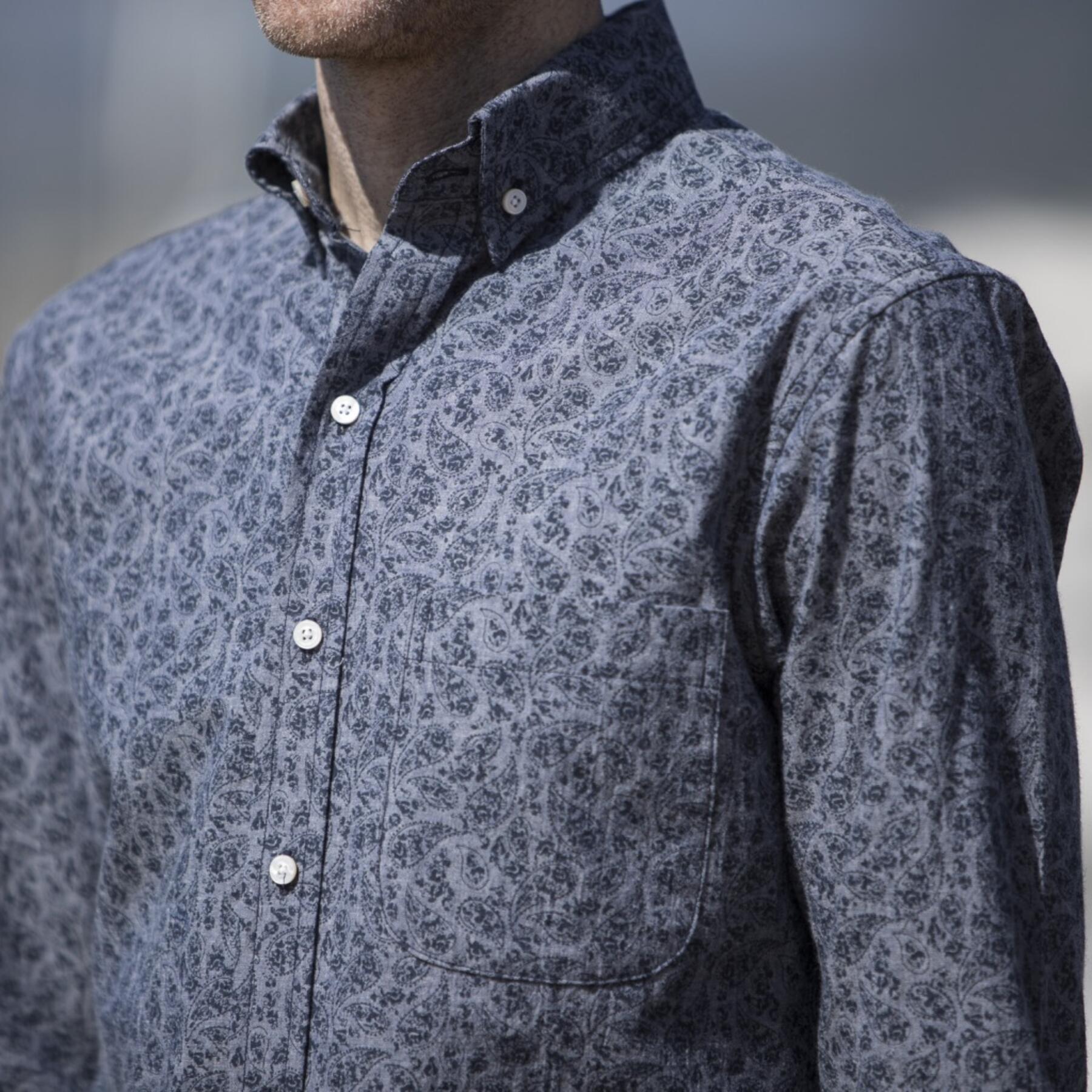 gustin #595 indigo paisley