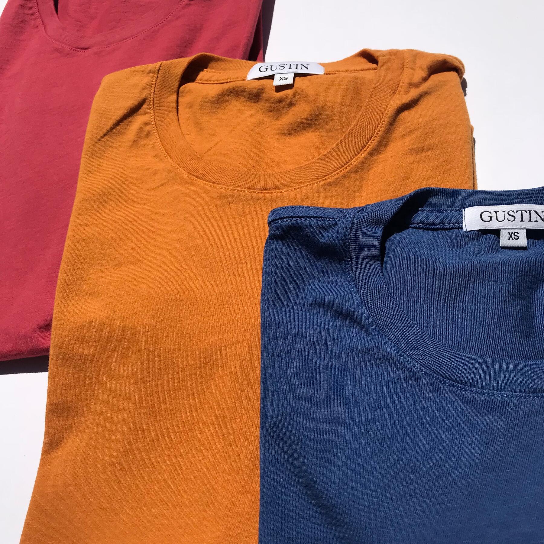 gustin usa t-shirt 3pk (crimson, orange, faded blue)