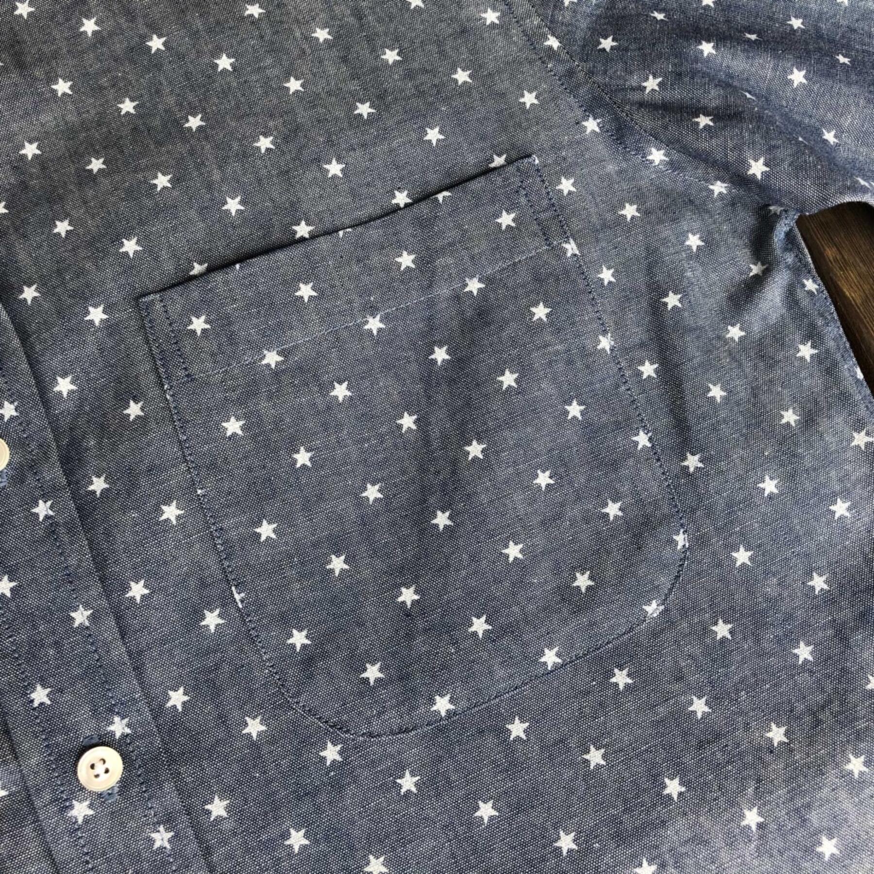 gustin #597 indigo star chambray